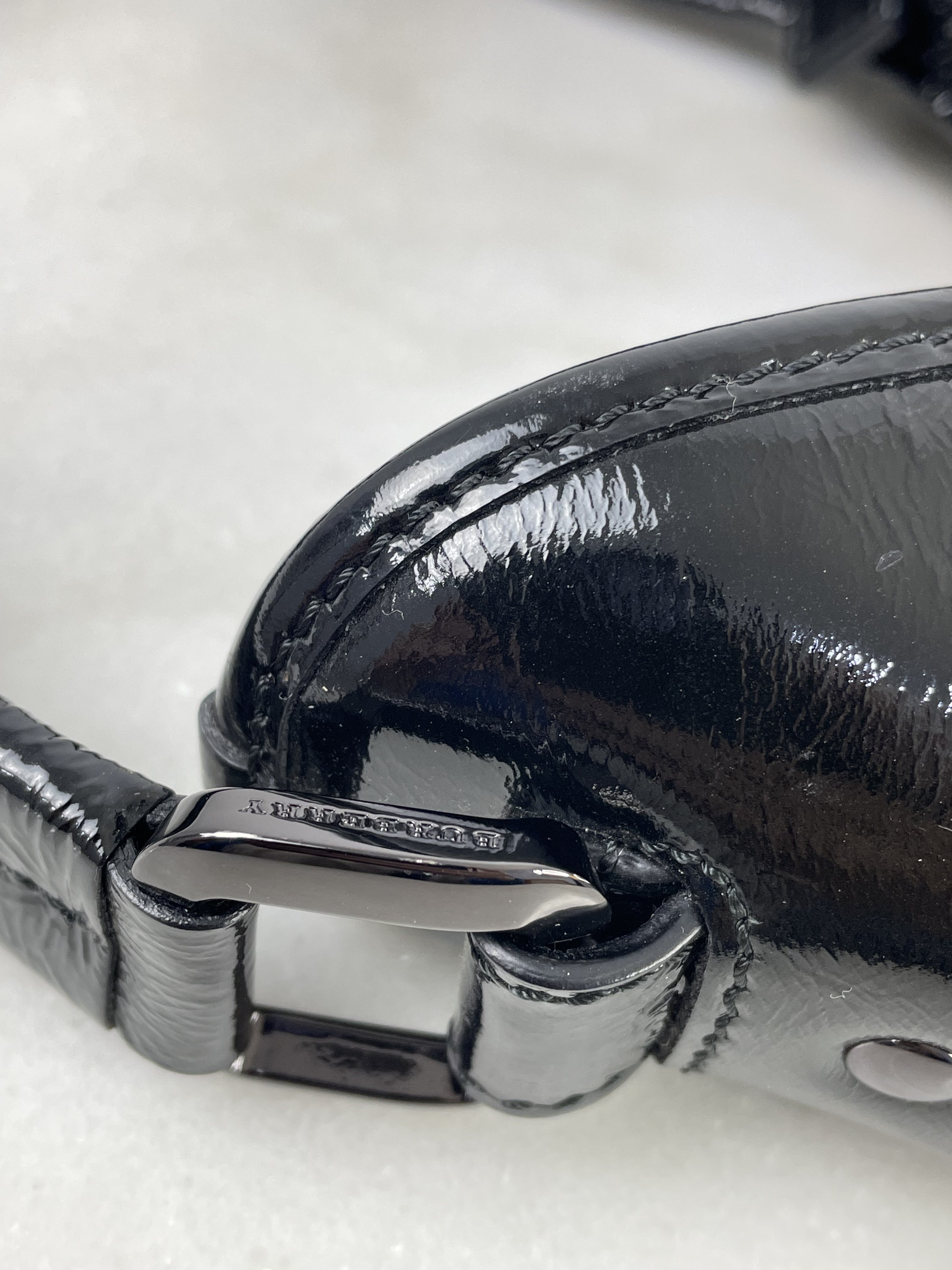 Burberry Black Nylon Beat Check Brooklyn Bag