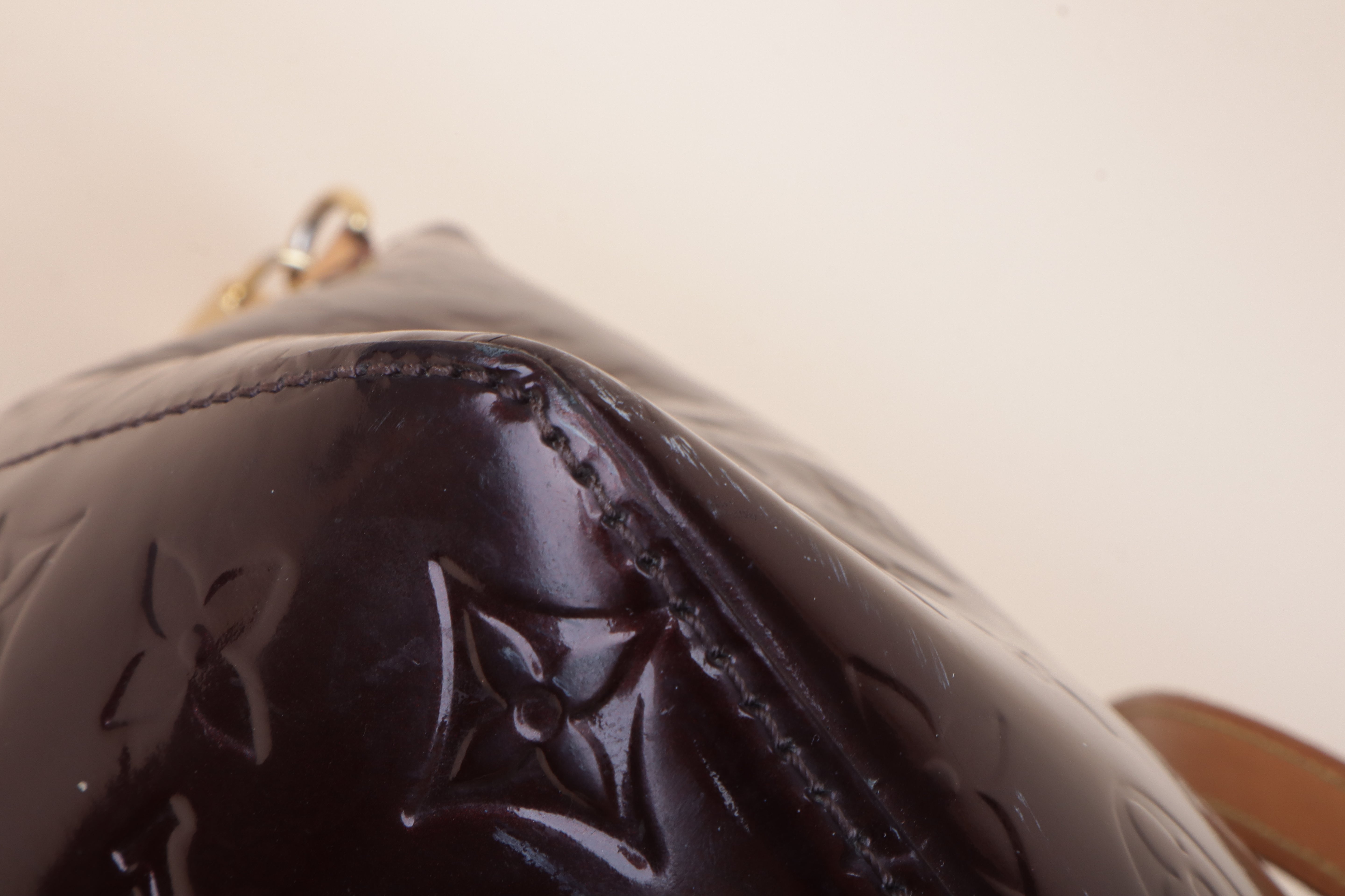 Louis Vuitton Amarante Monogram Vernis Bellevue GM Tote Bag