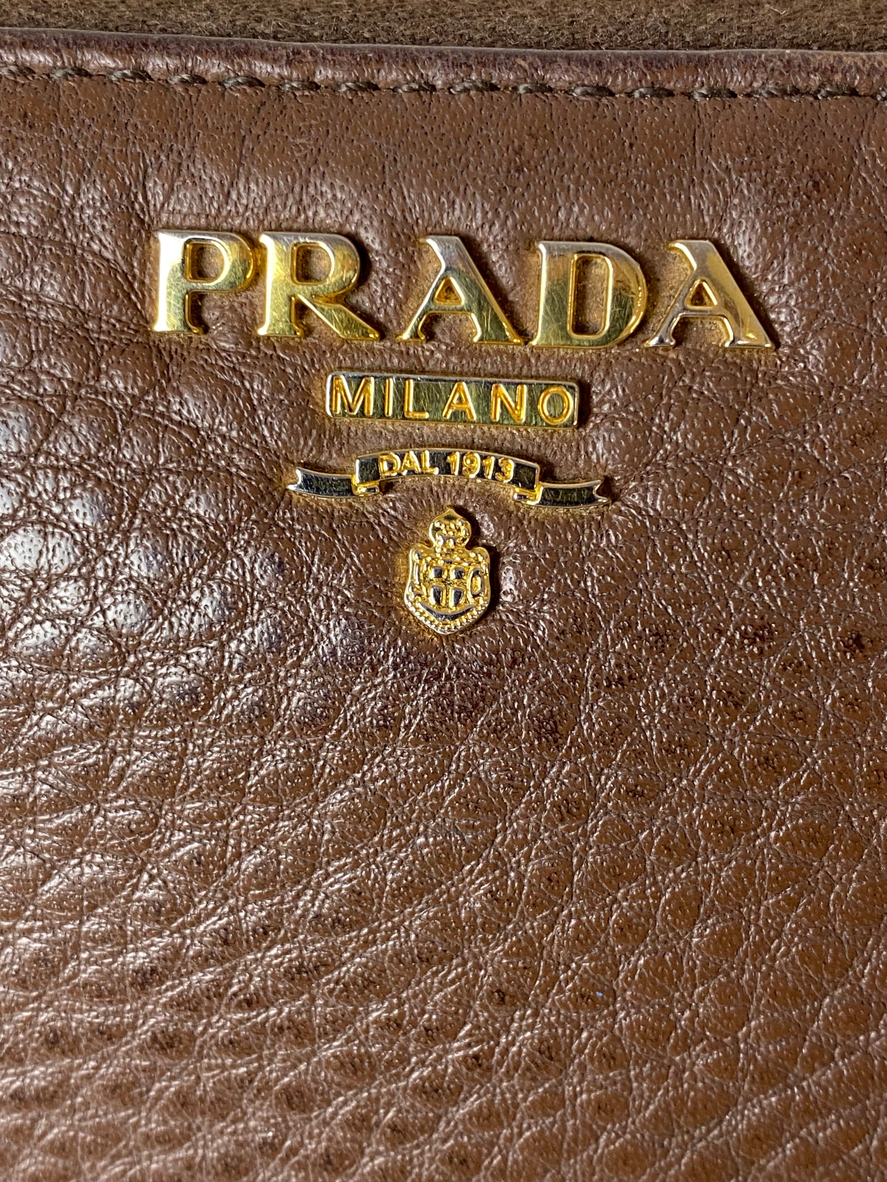 Prada Brown Long Wallet