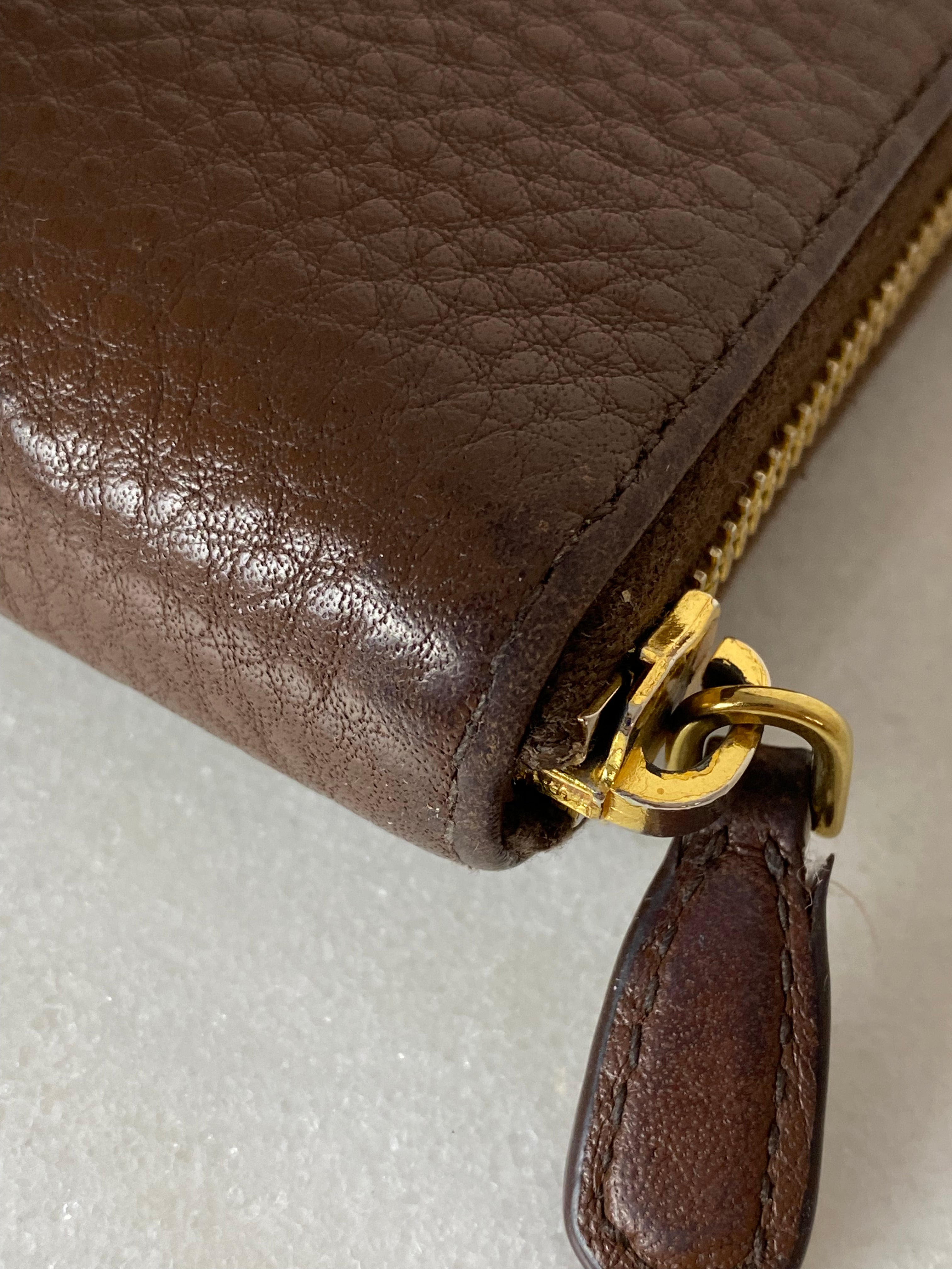 Prada Brown Long Wallet