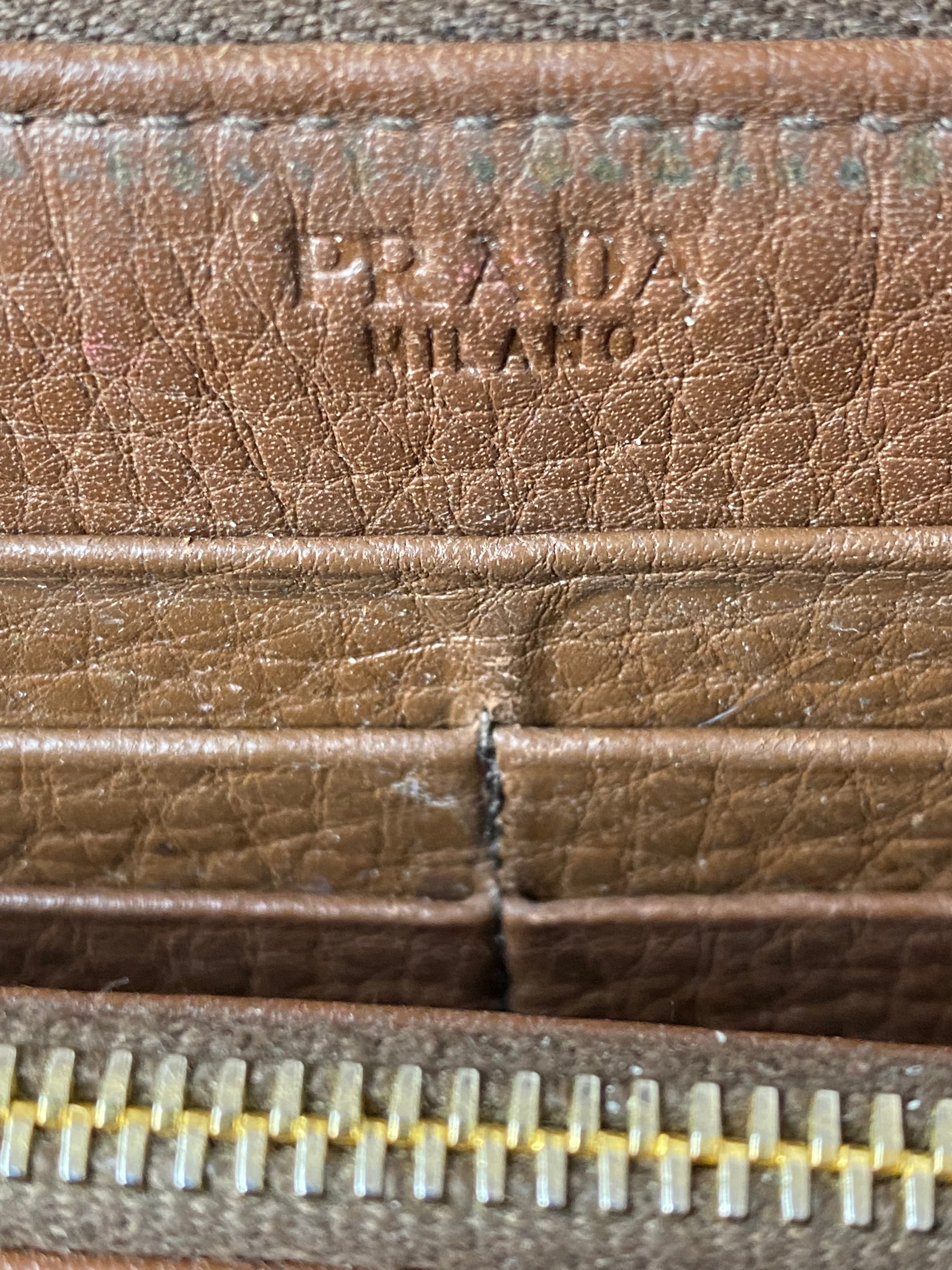 Prada Brown Long Wallet