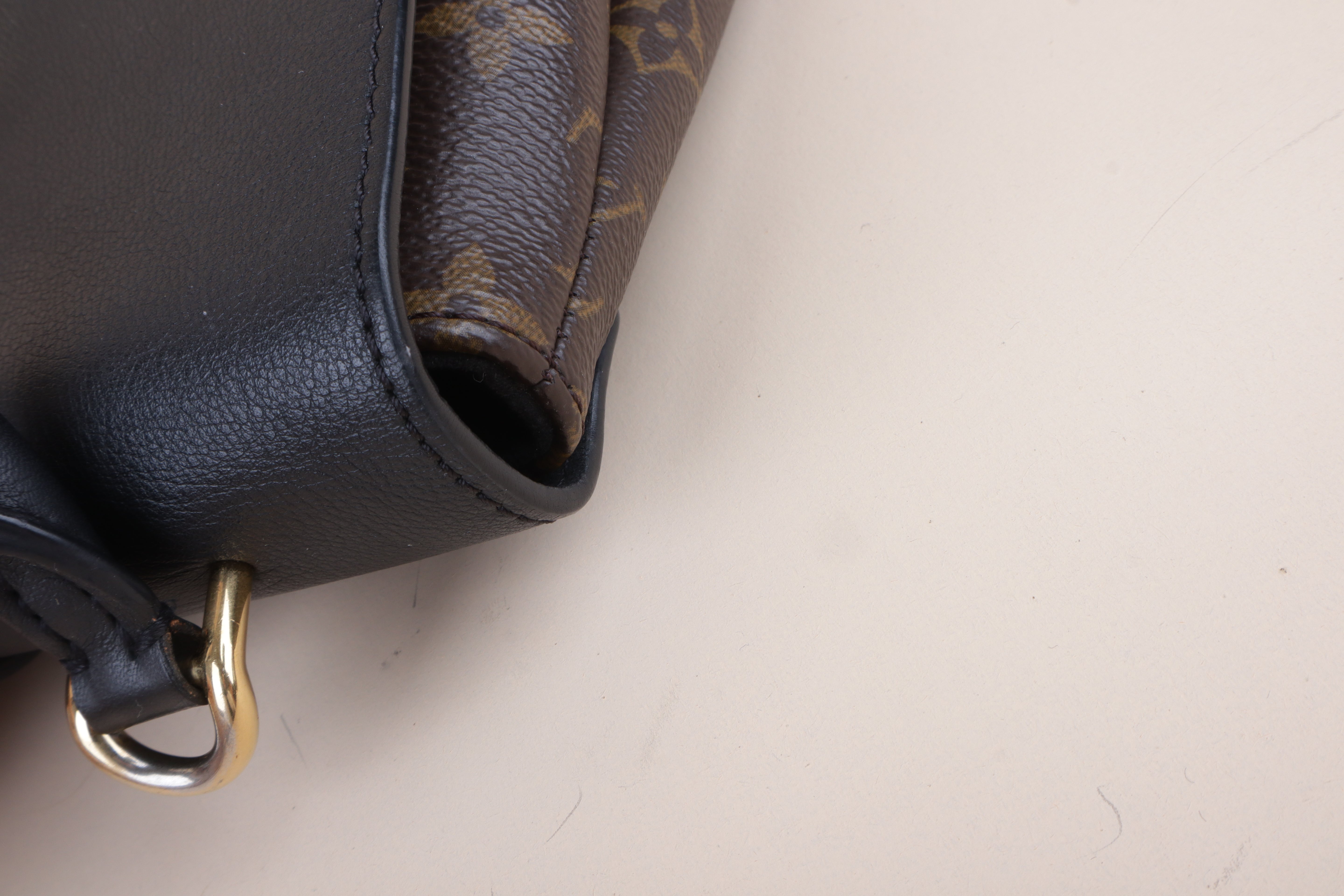 Louis Vuitton Monogram Black Locky BB Bag with Strap