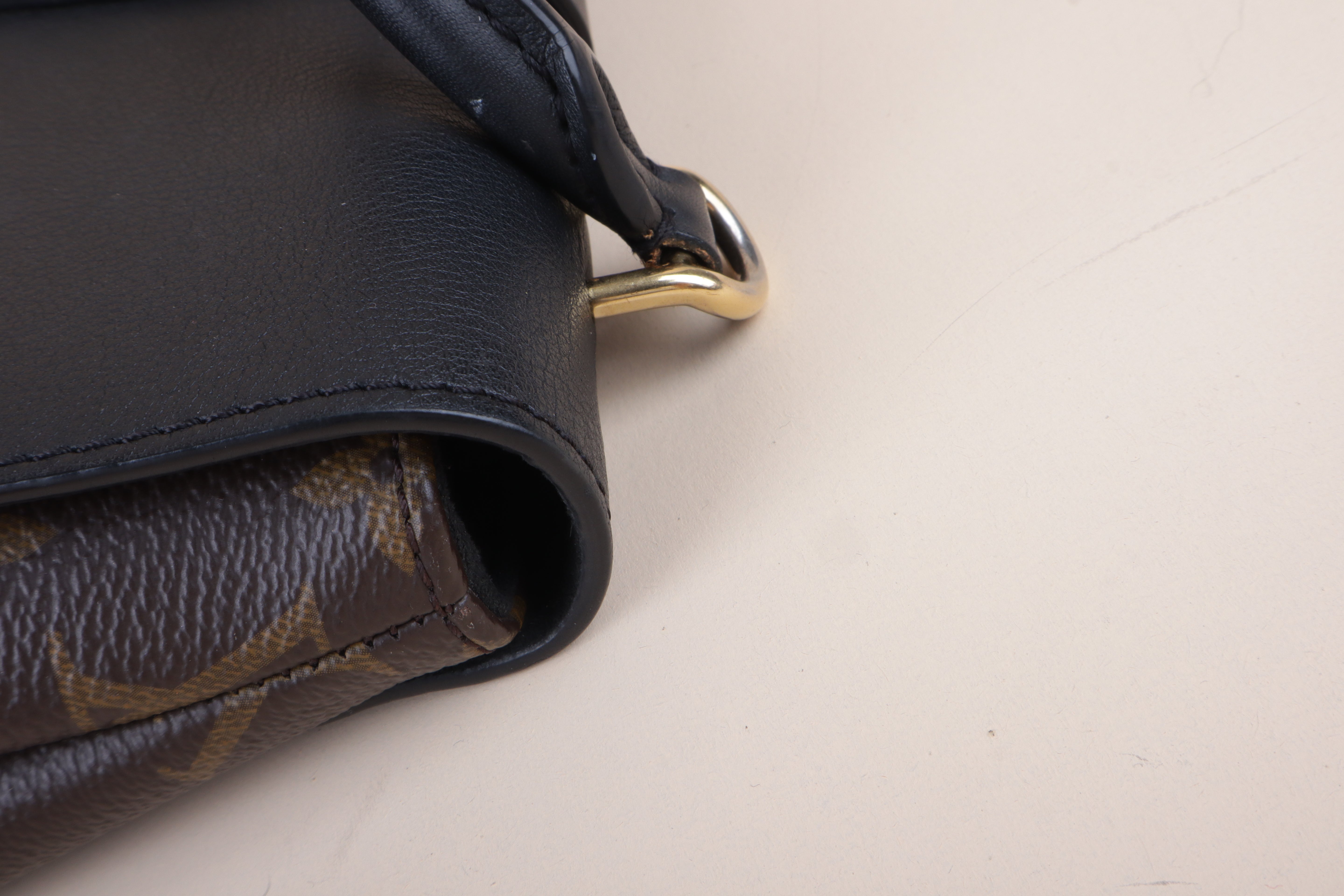 Louis Vuitton Monogram Black Locky BB Bag with Strap