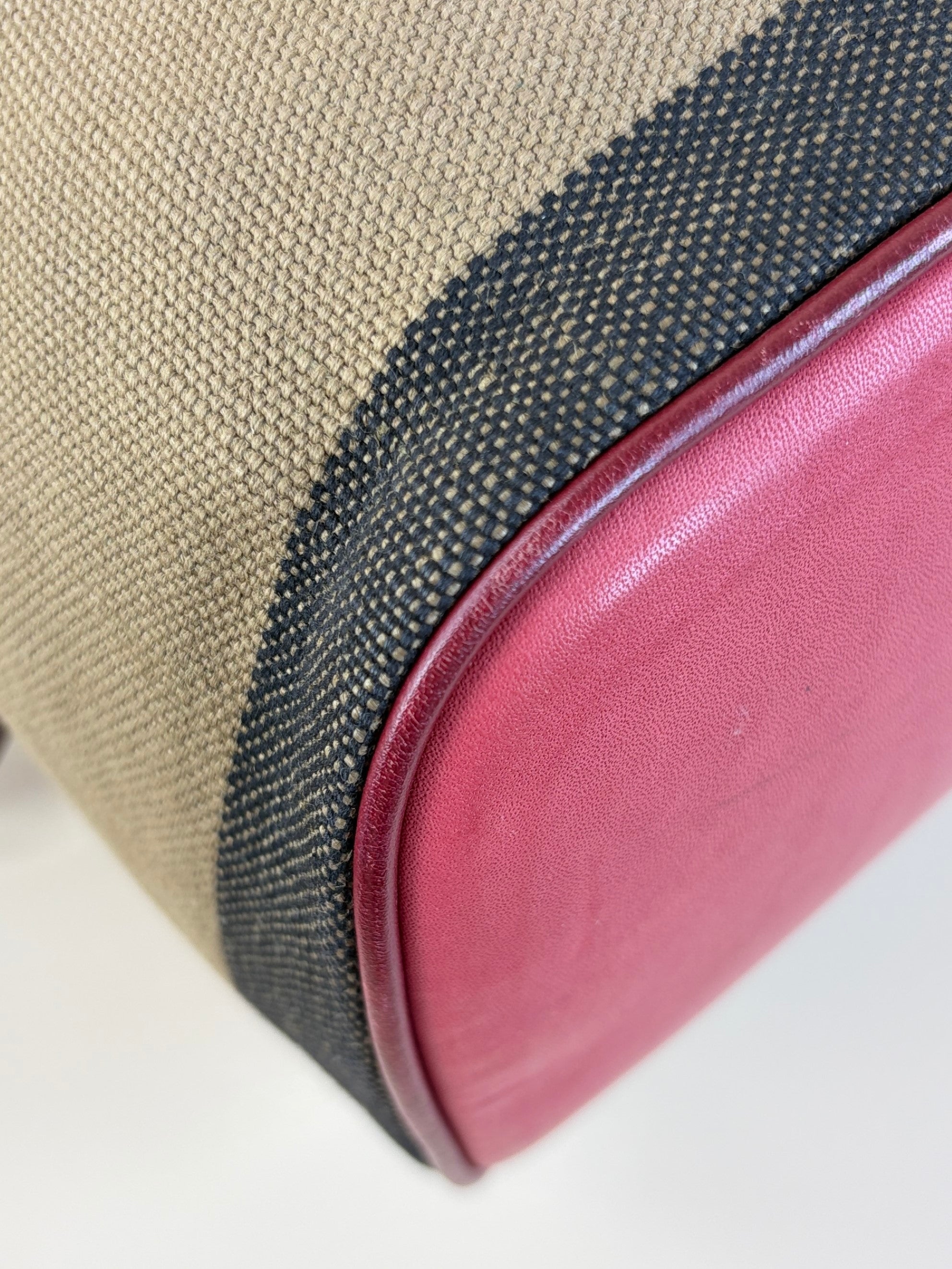 Burberry Red House Check Backpack Bag