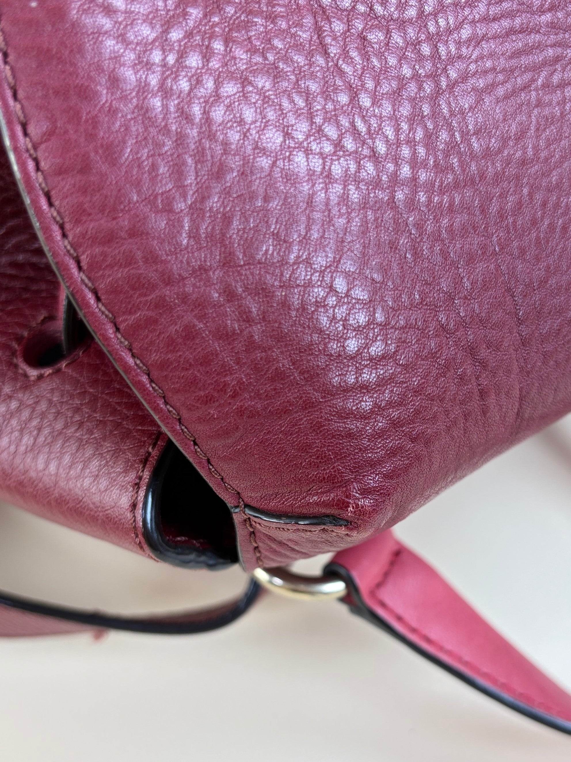 Burberry Red House Check Backpack Bag