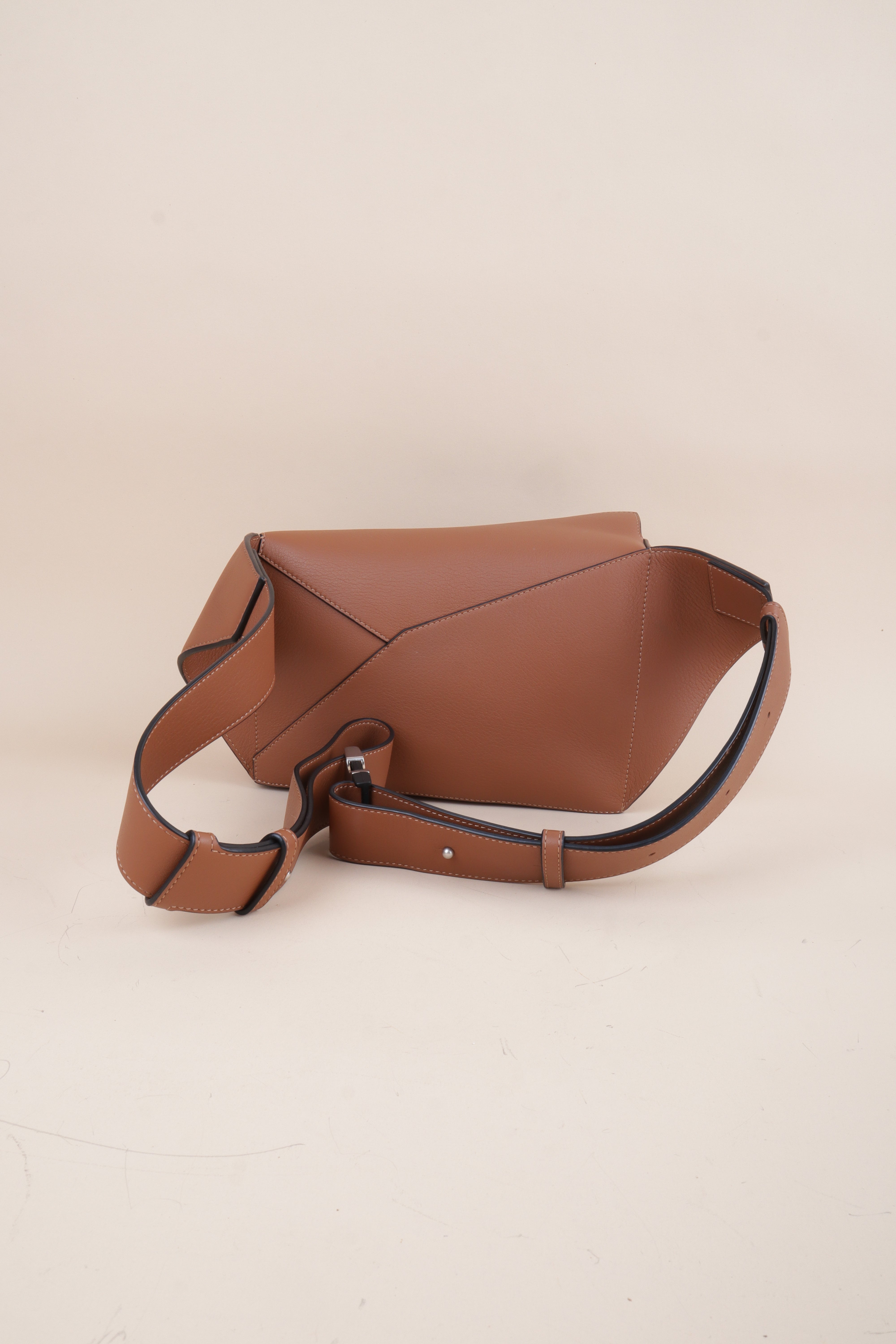 Loewe Tan Small Puzzle Bumbag