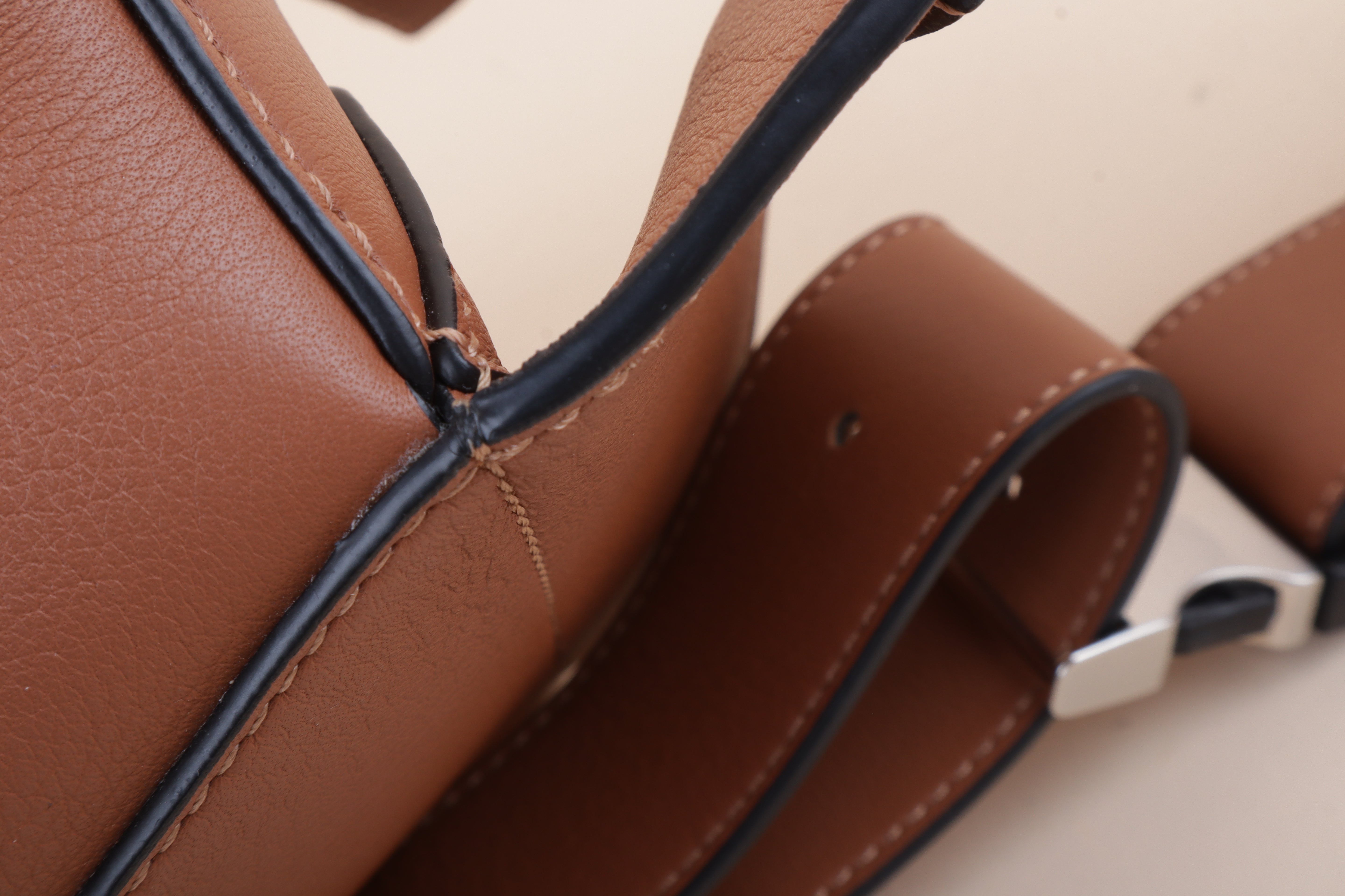 Loewe Tan Small Puzzle Bumbag