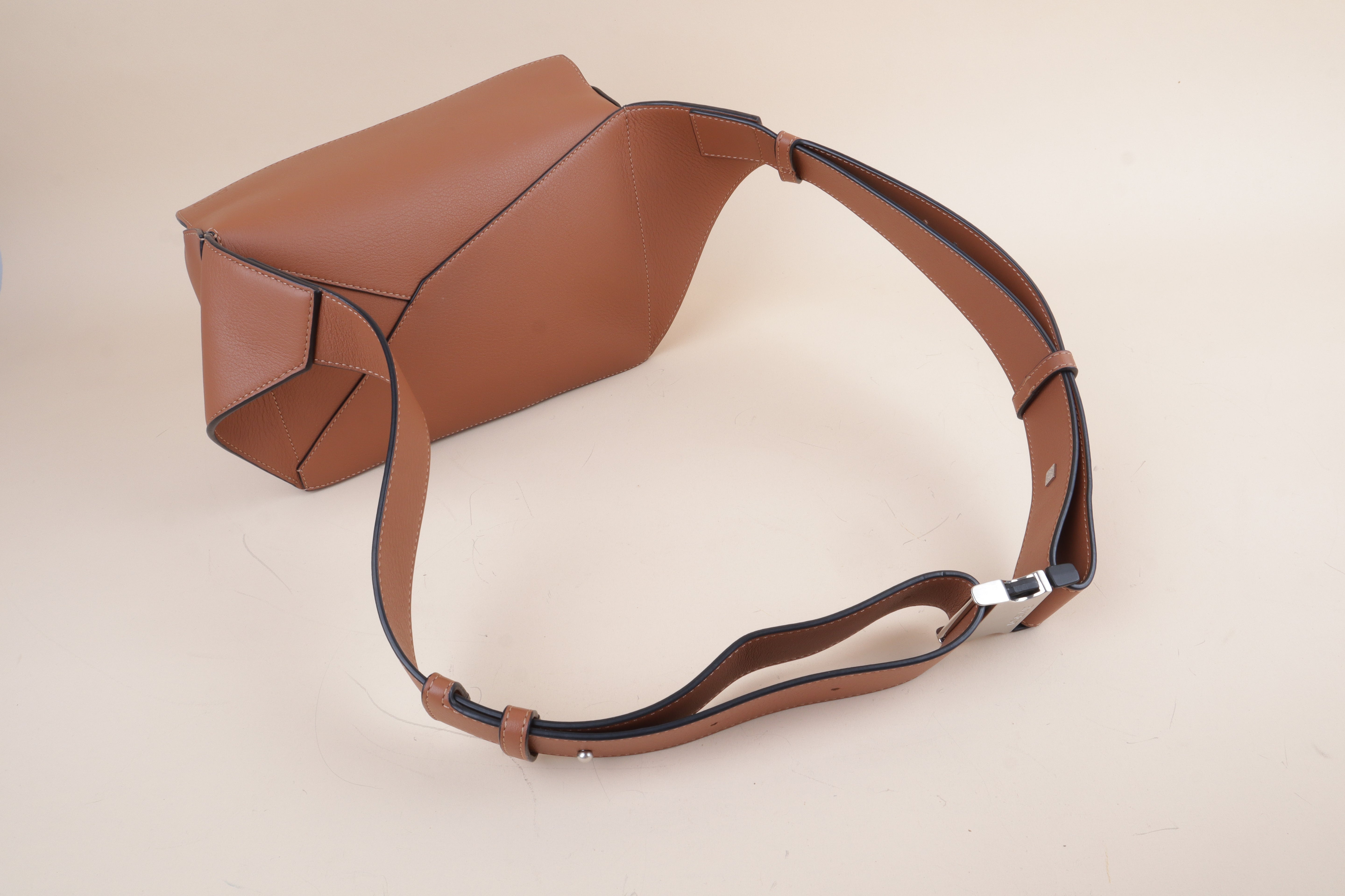 Loewe Tan Small Puzzle Bumbag