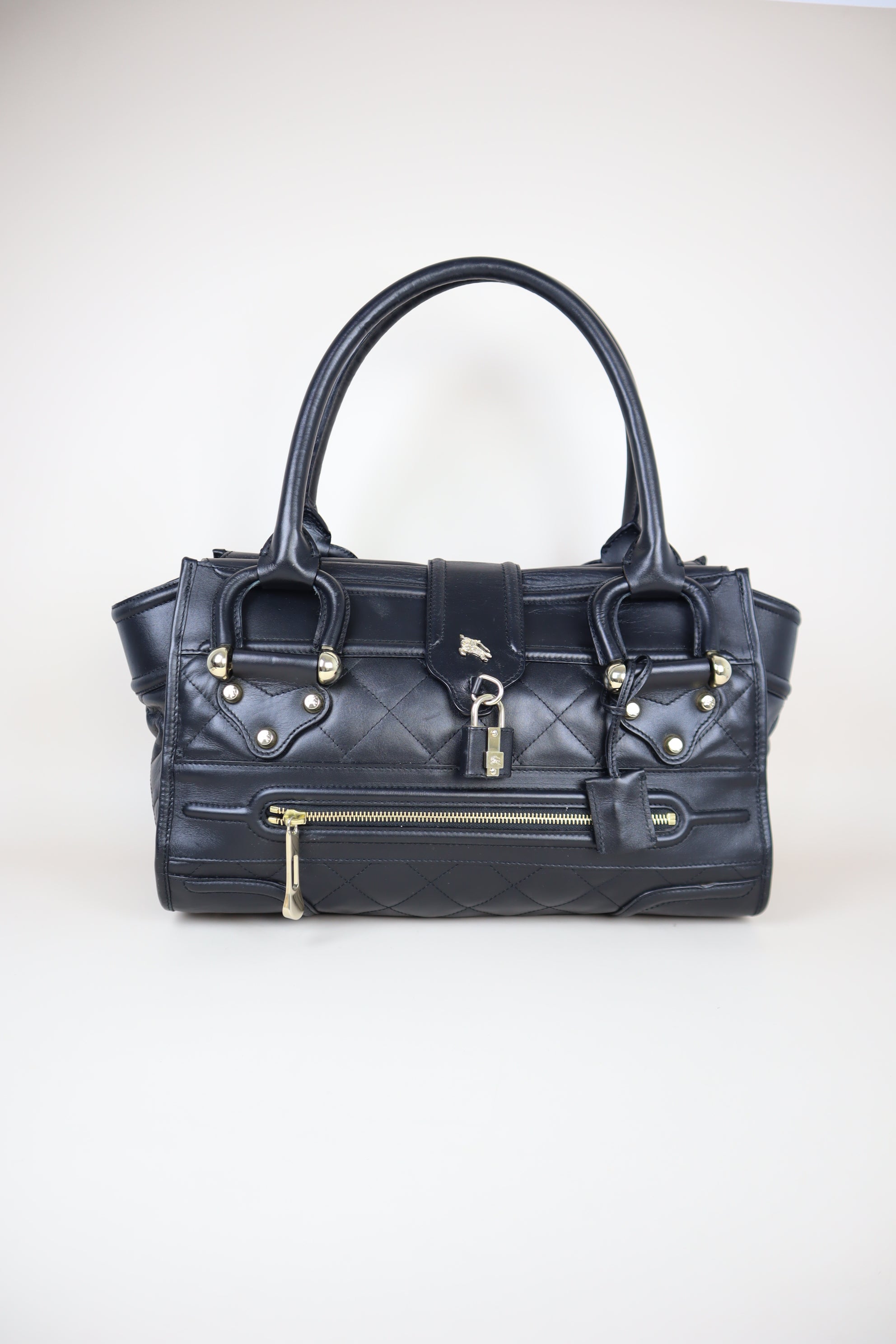 Burberry Black Manor Tote Bag