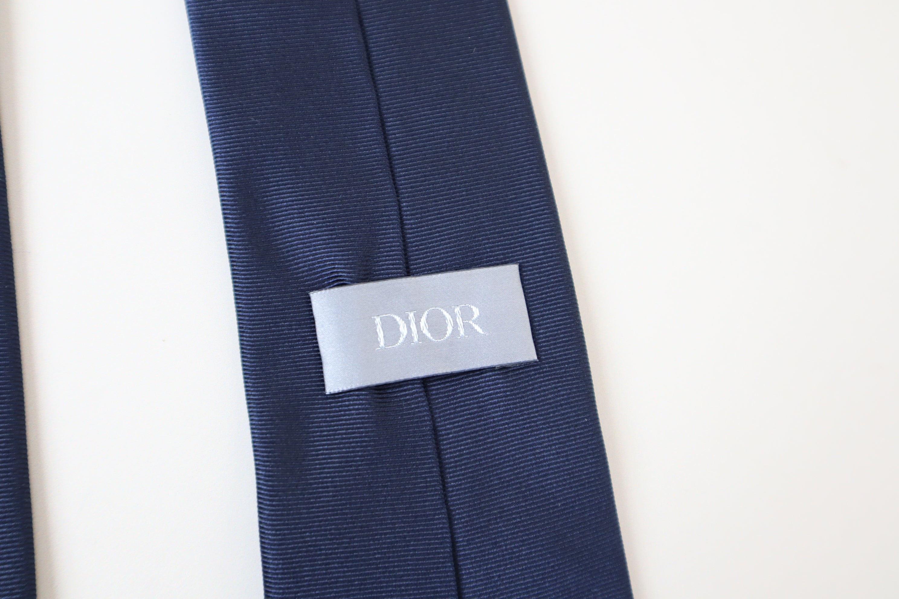 Christian Dior Navy Blue CD Logo Necktie