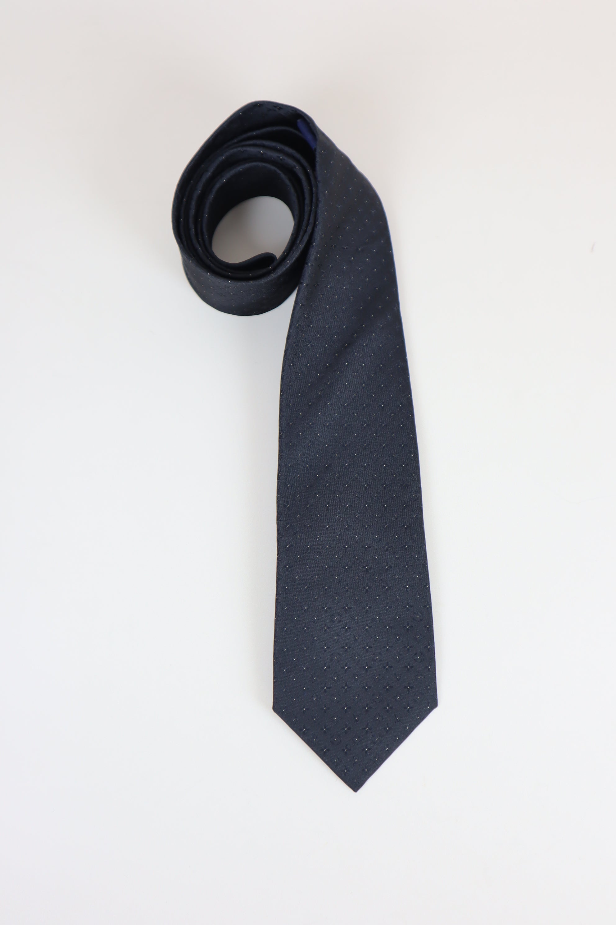 Louis Vuitton Black Monogram Necktie