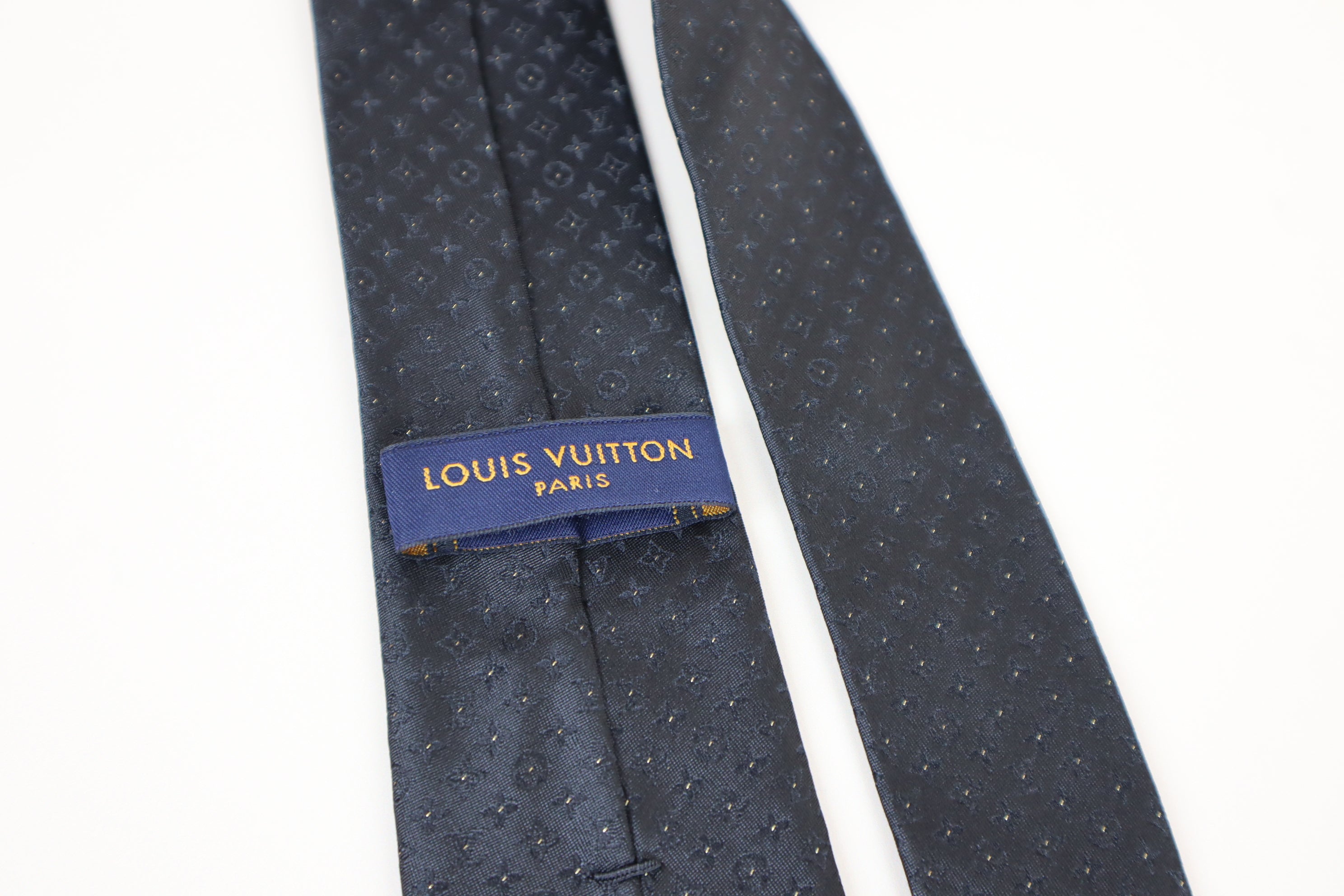 Louis Vuitton Black Monogram Necktie