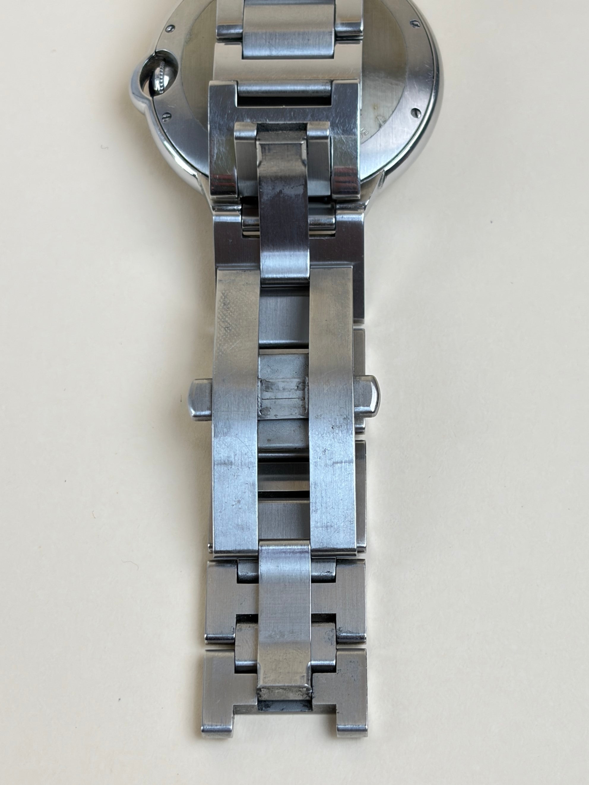 Cartier ballon blue de cartier watch steel bezel set