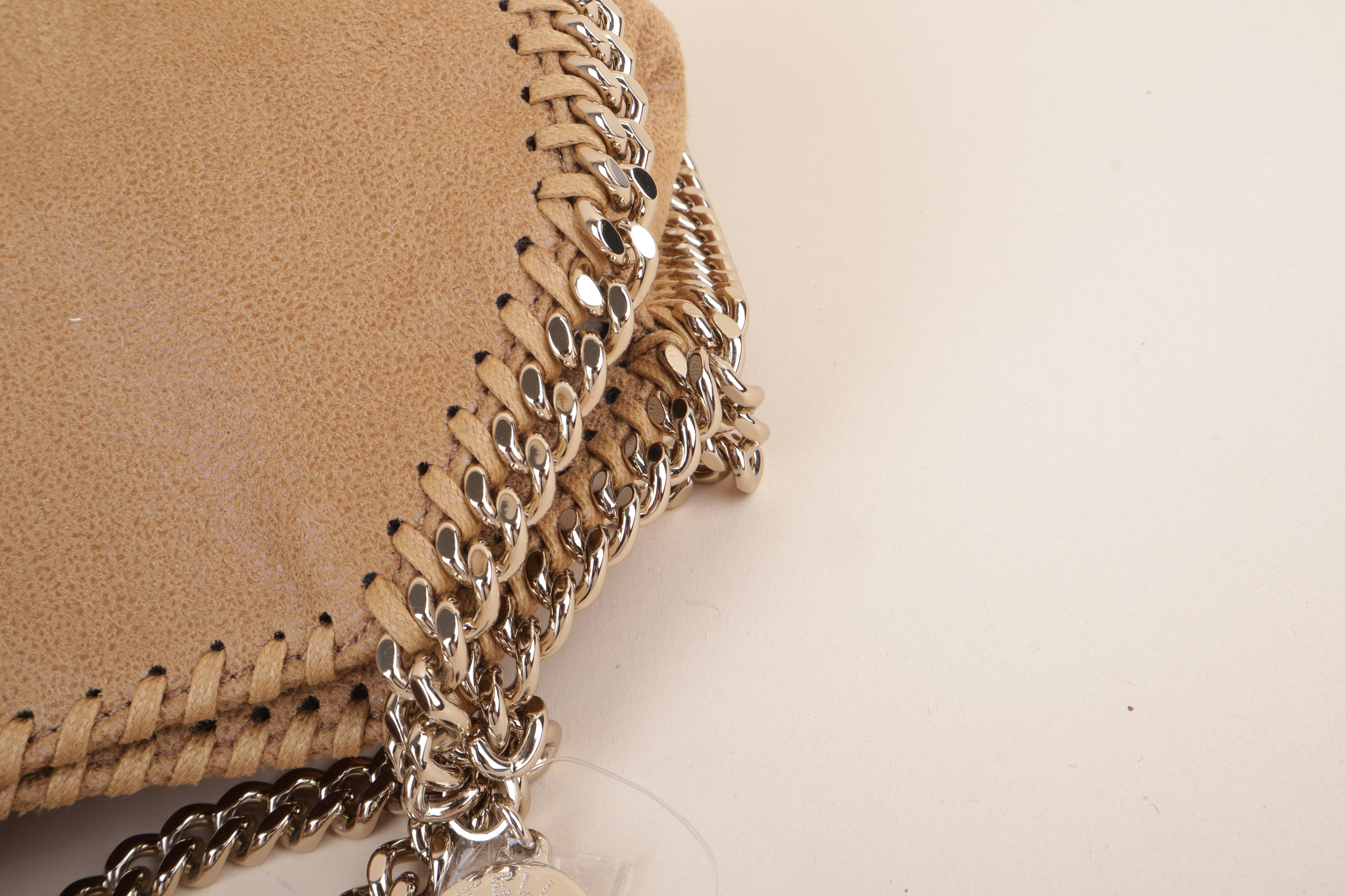 Stella Mccartney Camel Tiny Falabella Crossbody Tote Bag