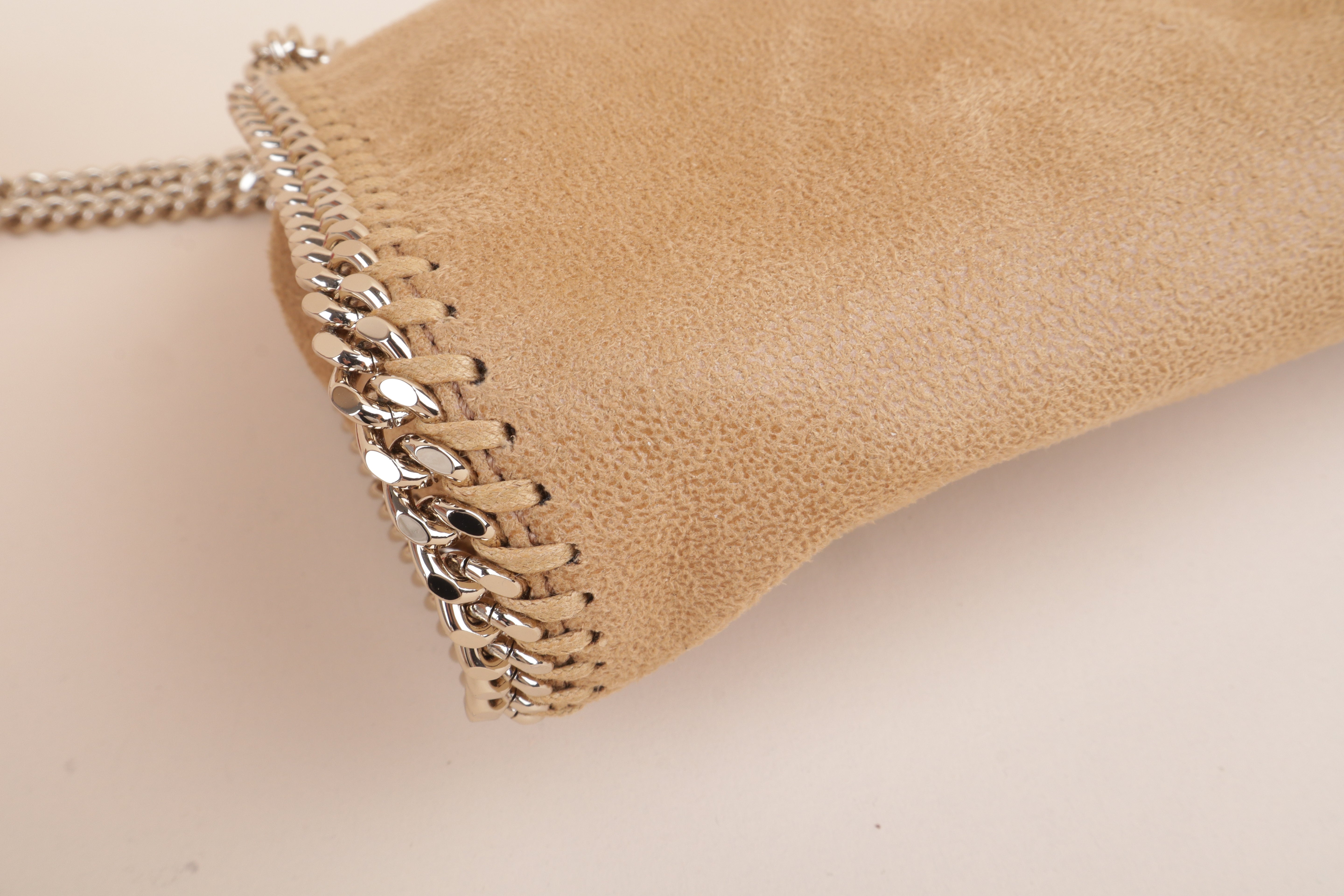 Stella Mccartney Camel Tiny Falabella Crossbody Tote Bag