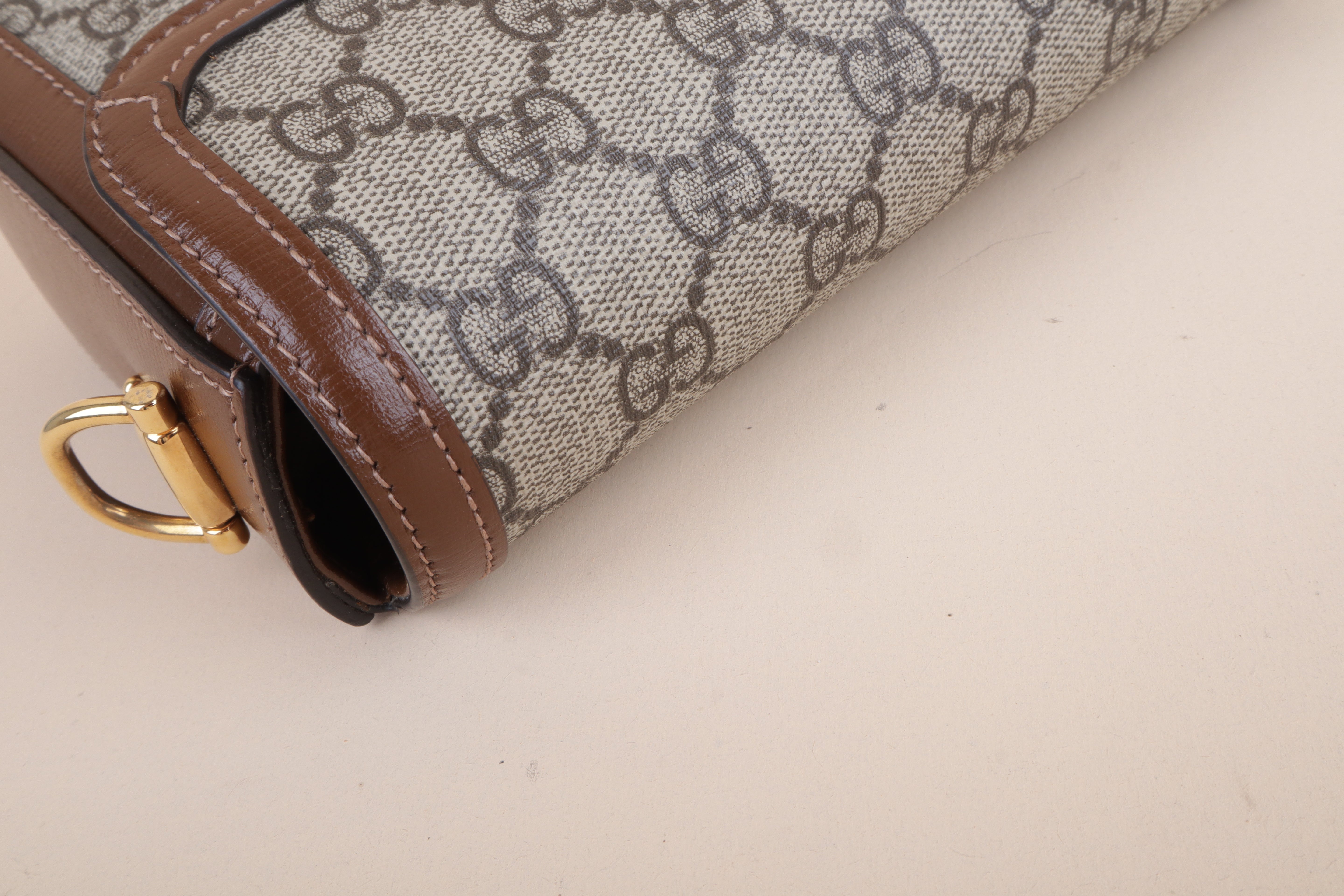 Gucci Bicolor Horsebit 1955 Small Crossbody Bag