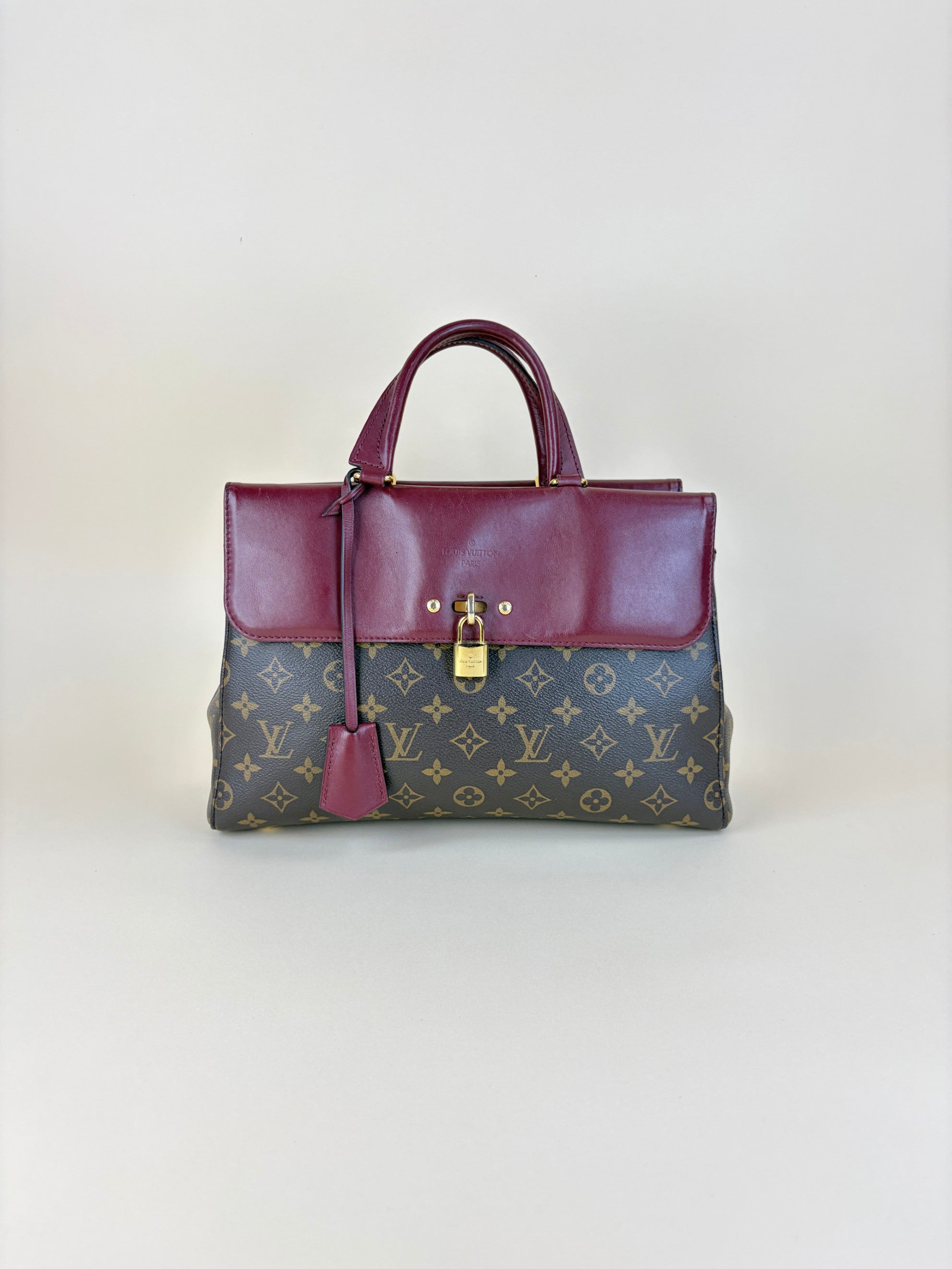 Louis Vuitton Monogram Burgandy canvas Venus tote bag
