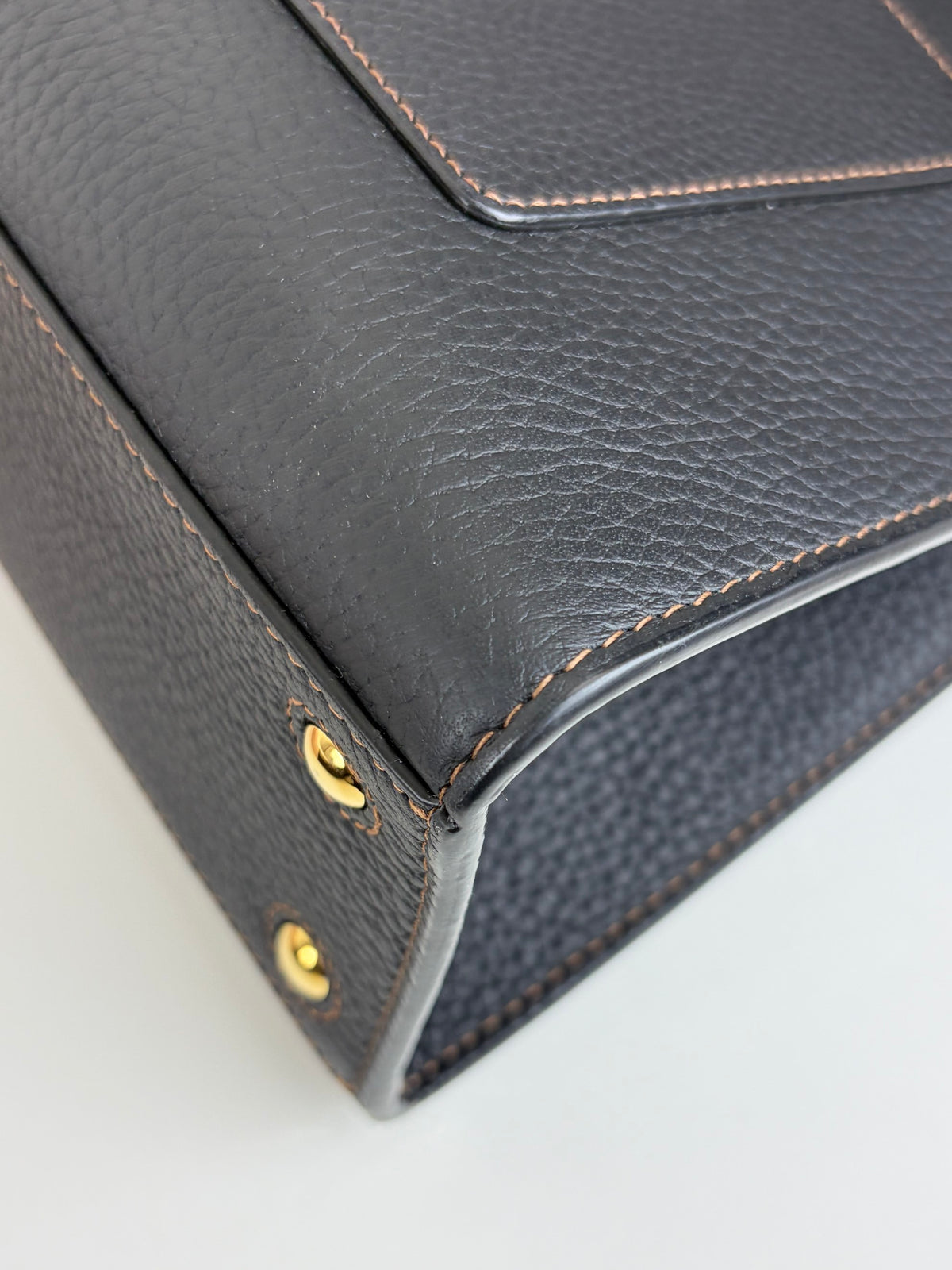 Burberry black leather Frances mini