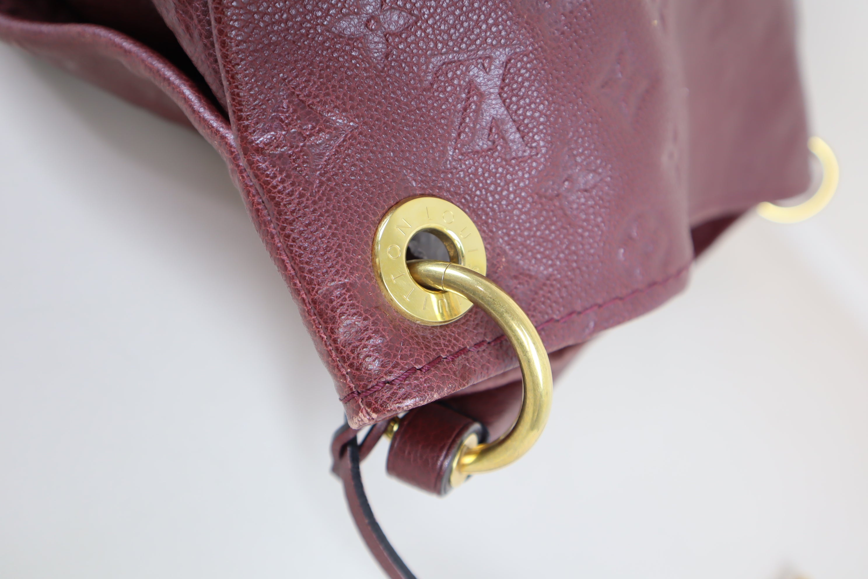 Louis Vuitton Red Monogram Empreinte MM Artsy Bag