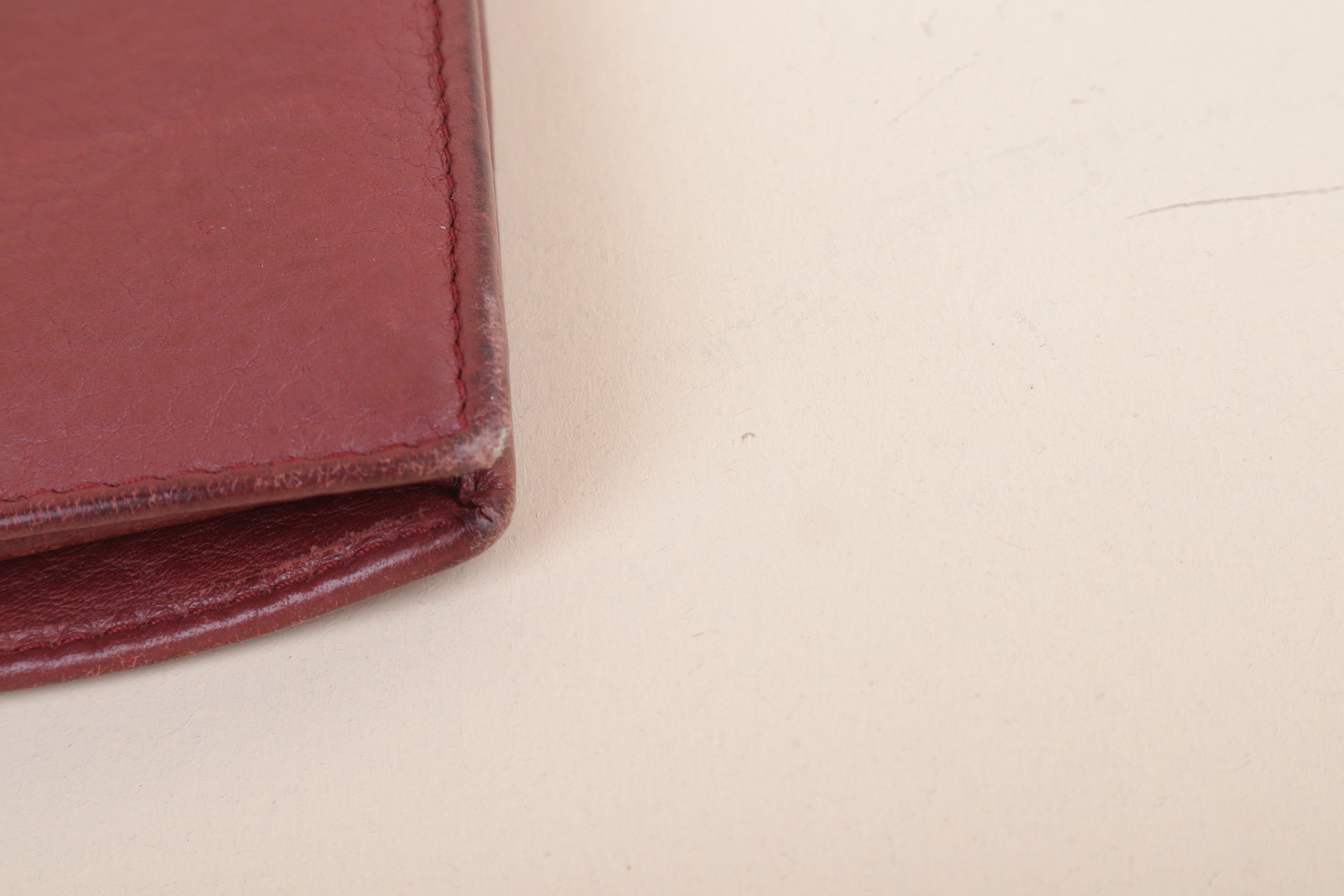 Prada Burgundy Bifold Small Wallet