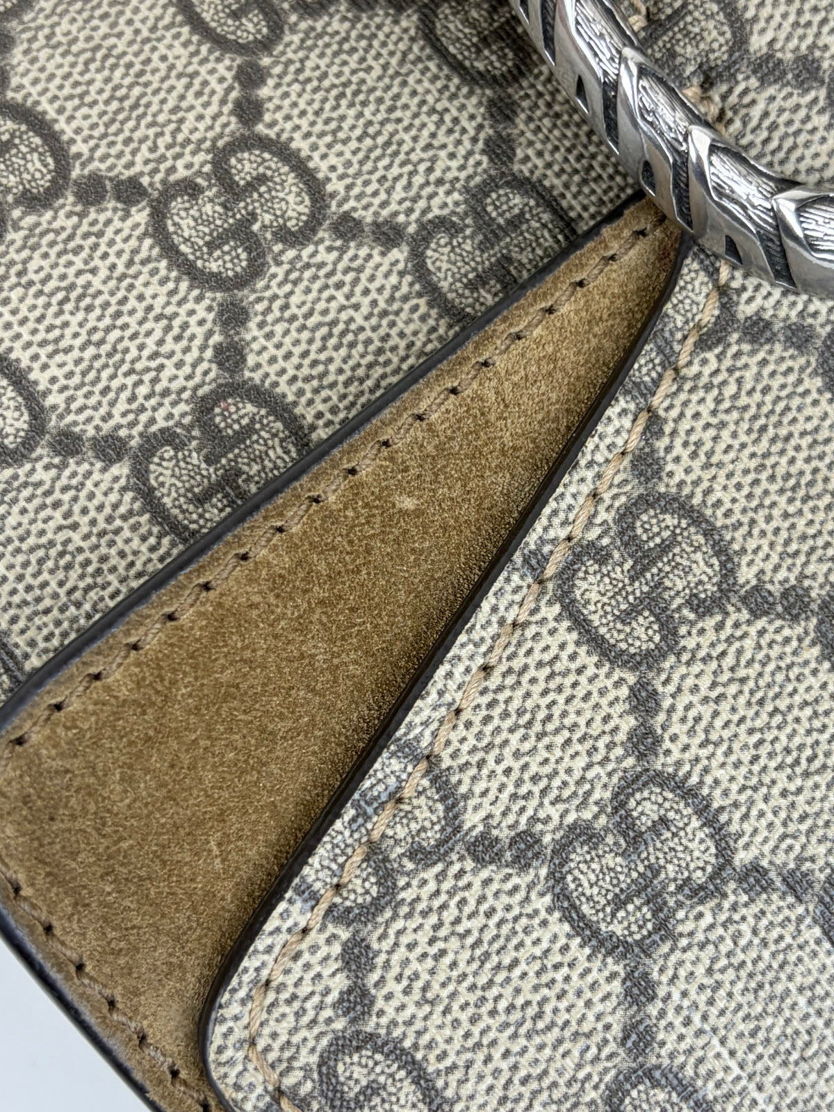 Gucci beige GG supreme Dionysus mini shoulder bag