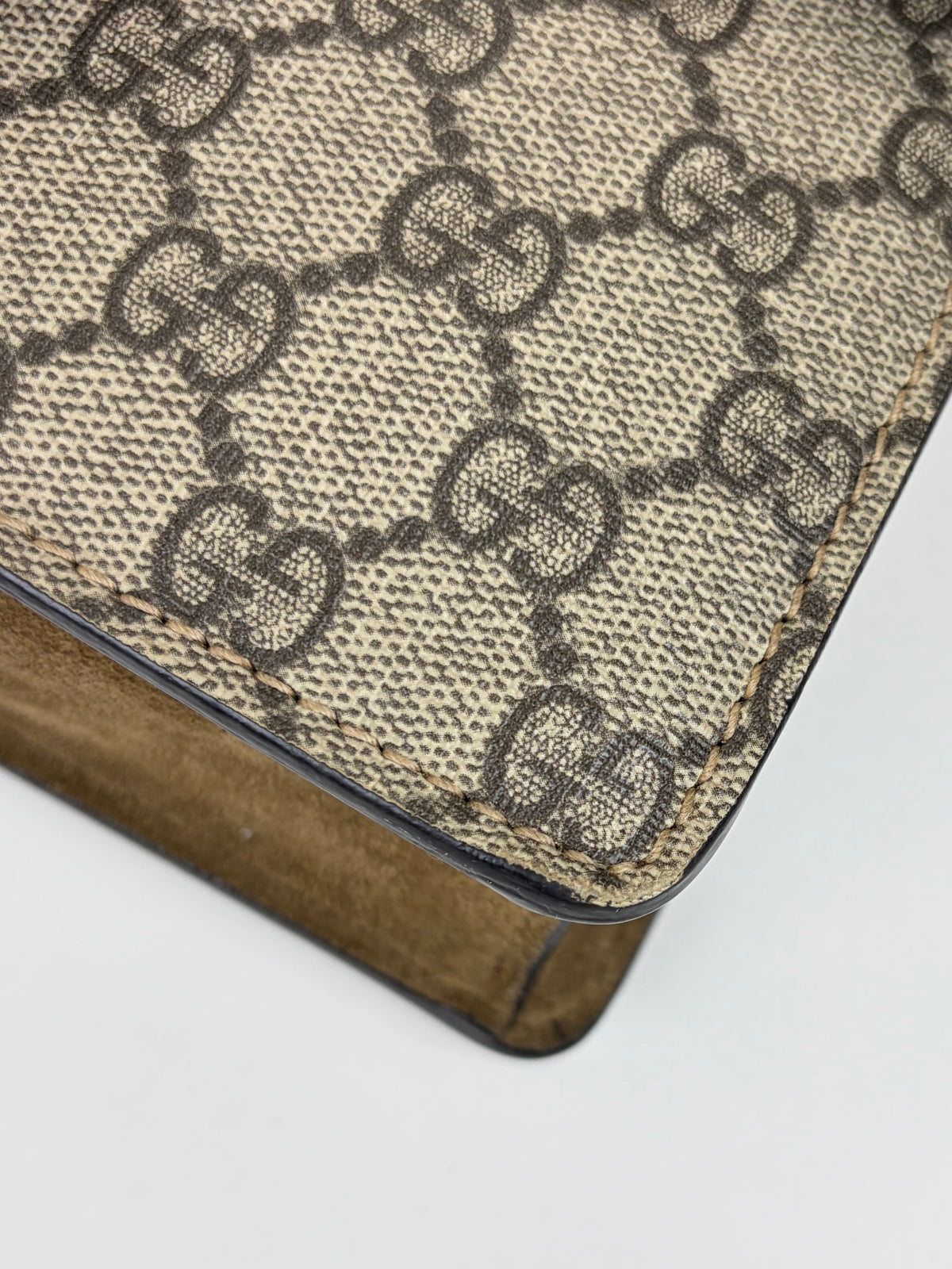 Gucci beige GG supreme Dionysus mini shoulder bag