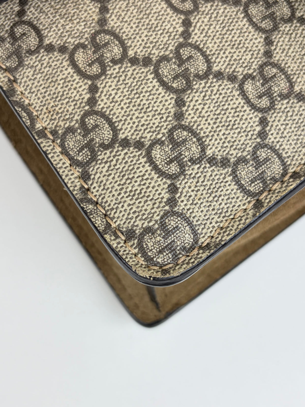 Gucci beige GG supreme Dionysus mini shoulder bag