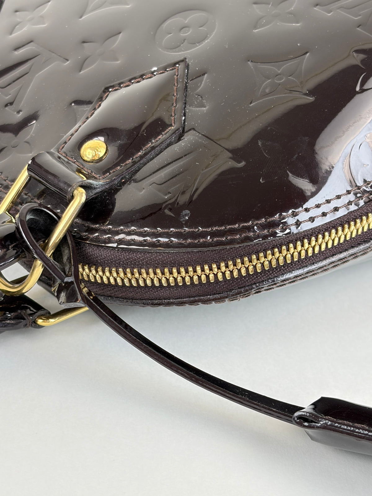 Louis Vuitton Amarante Monogram Vernis Alma BB Bag