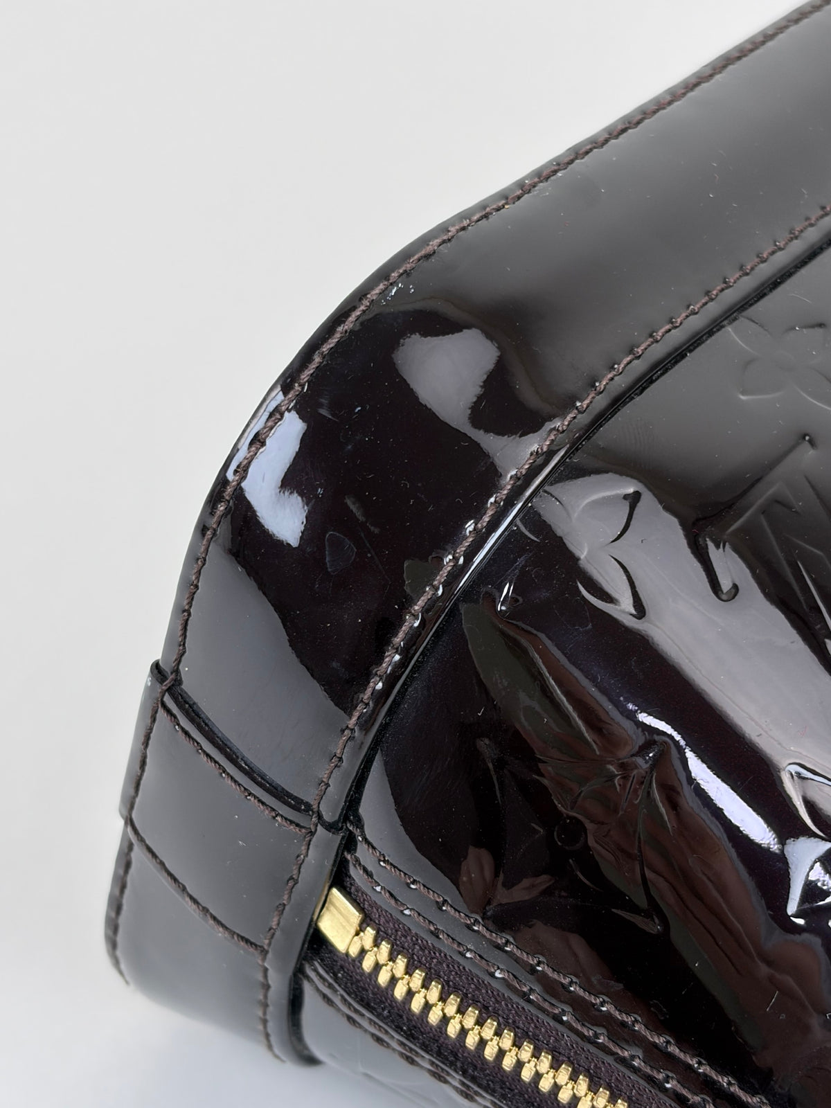 Louis Vuitton Amarante Monogram Vernis Alma BB Bag