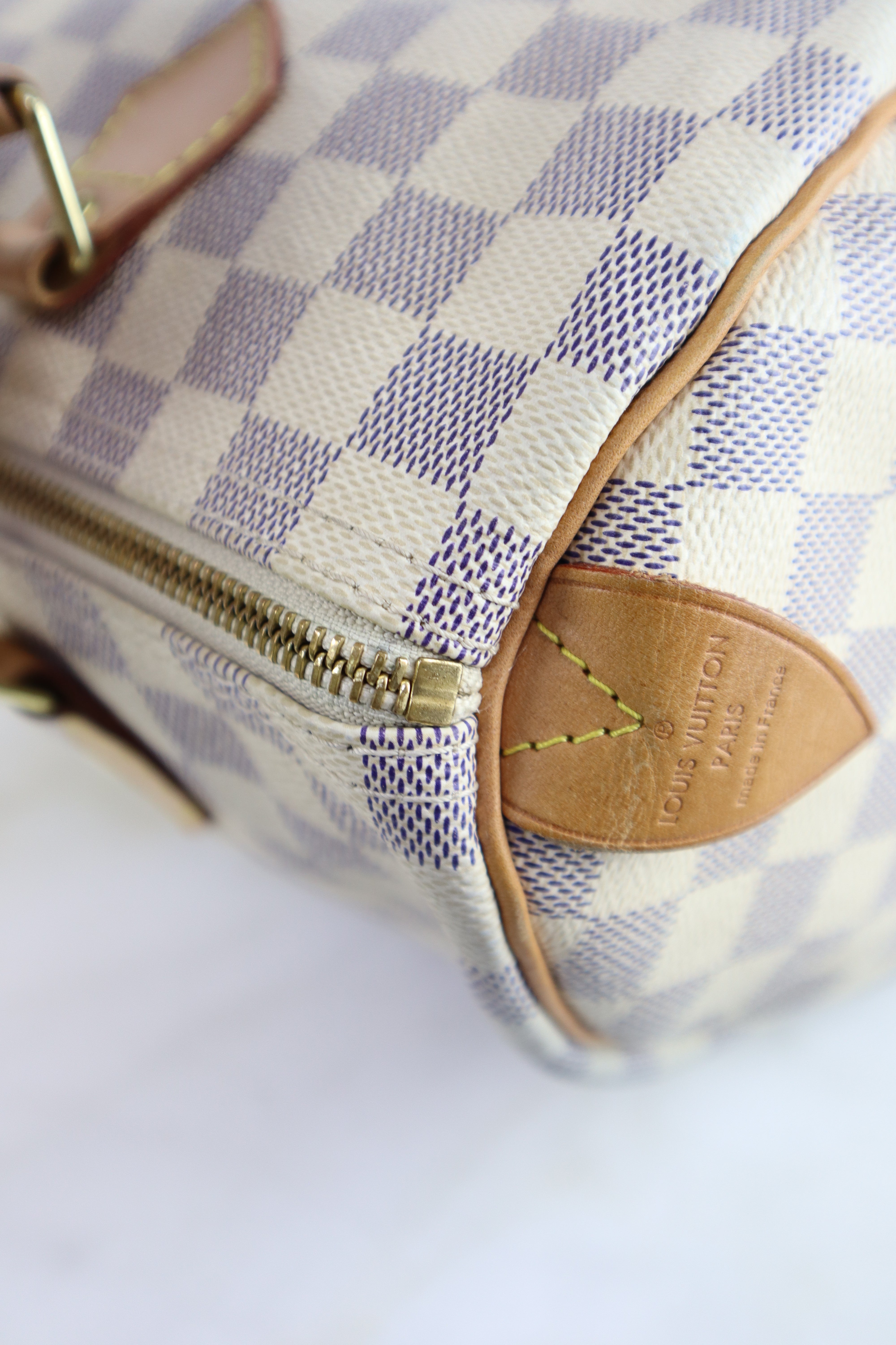 Louis Vuitton Damier Azur Speedy 30 Bag