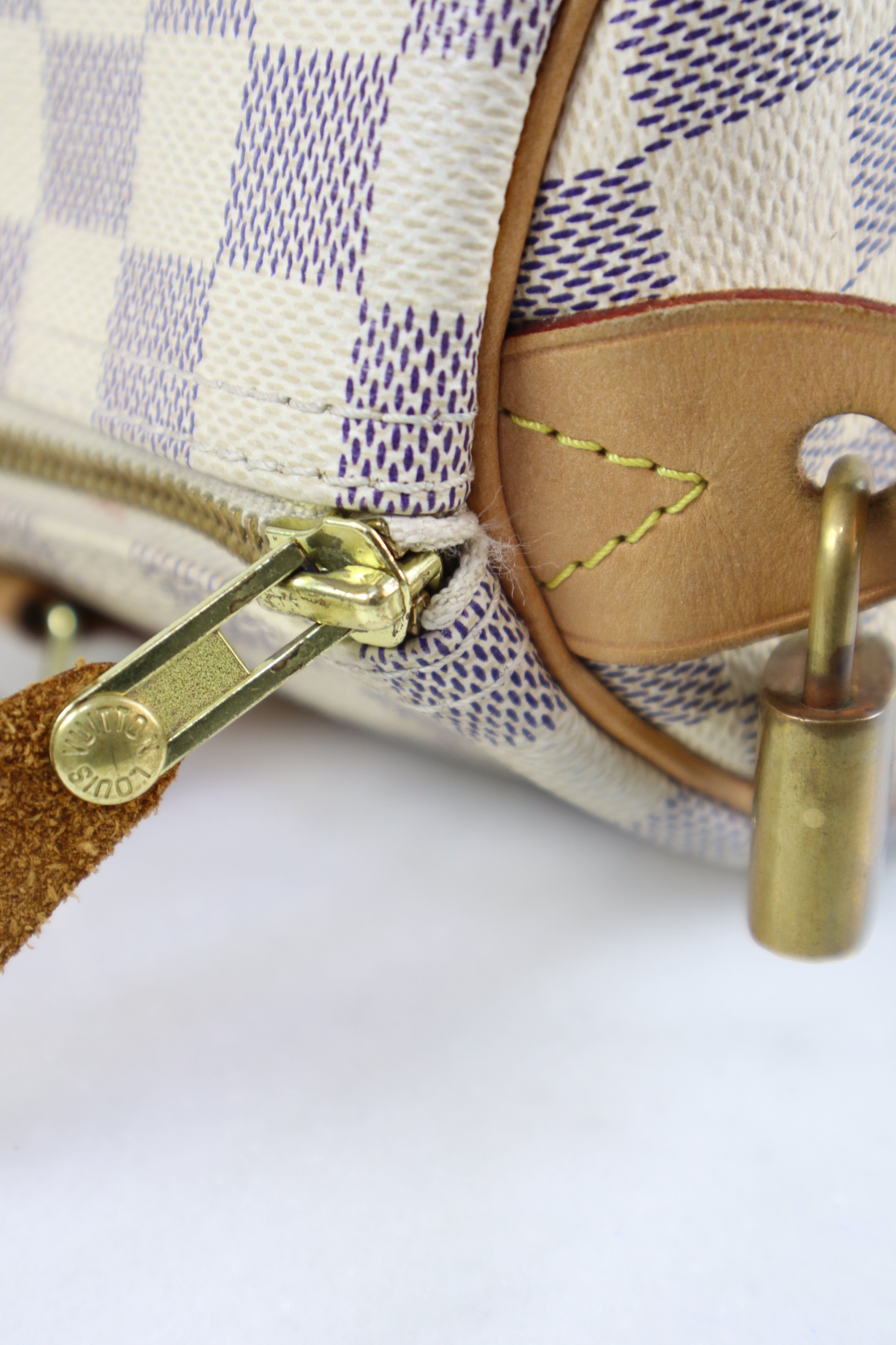 Louis Vuitton Damier Azur Speedy 30 Bag