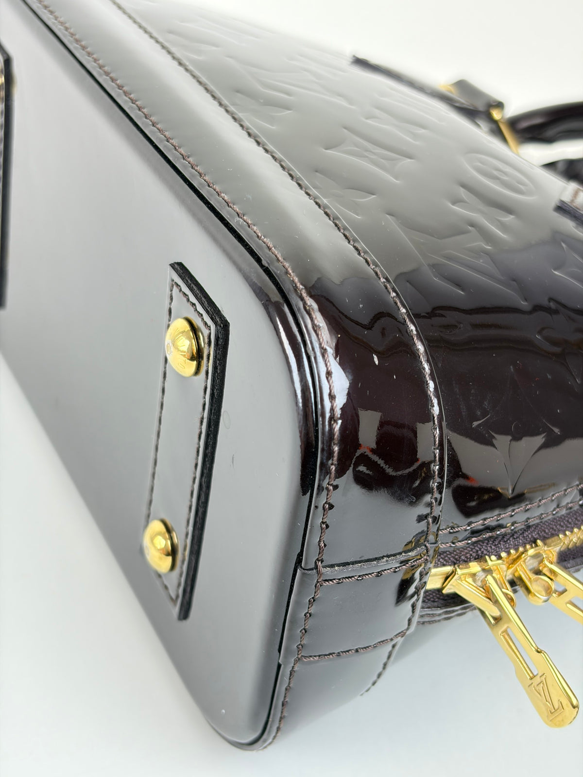 Louis Vuitton Amarante Monogram Vernis Alma BB Bag