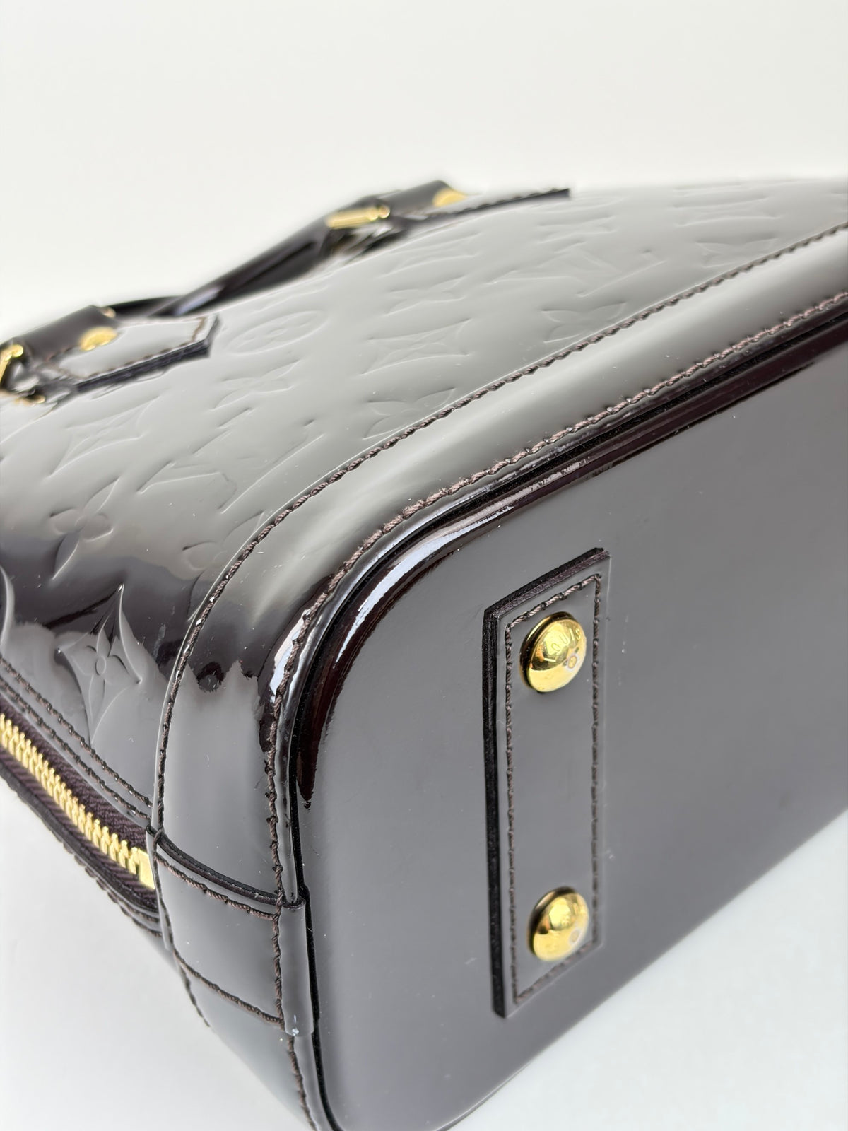 Louis Vuitton Amarante Monogram Vernis Alma BB Bag