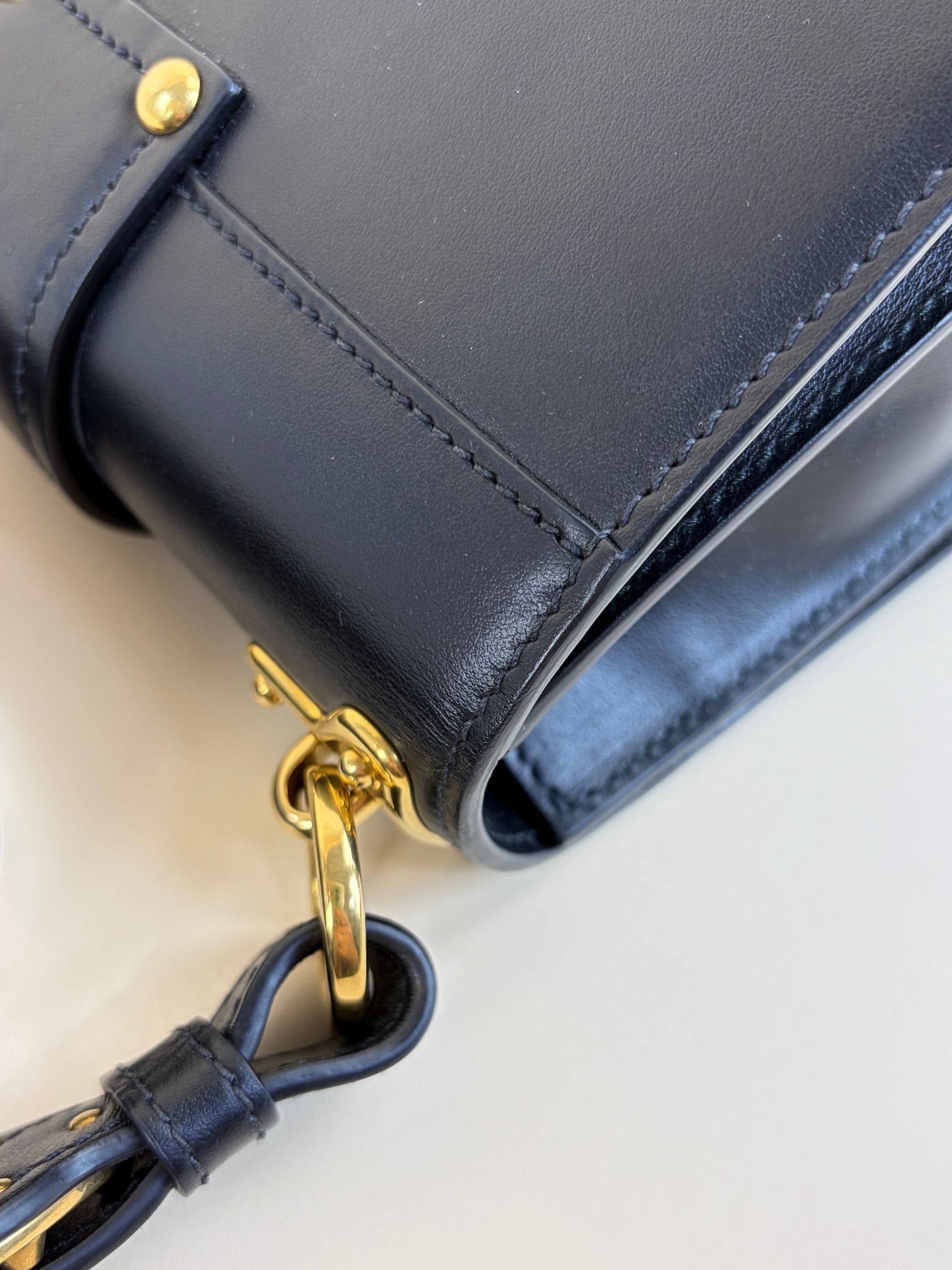 prada black city calfskin cahier shoulder bag