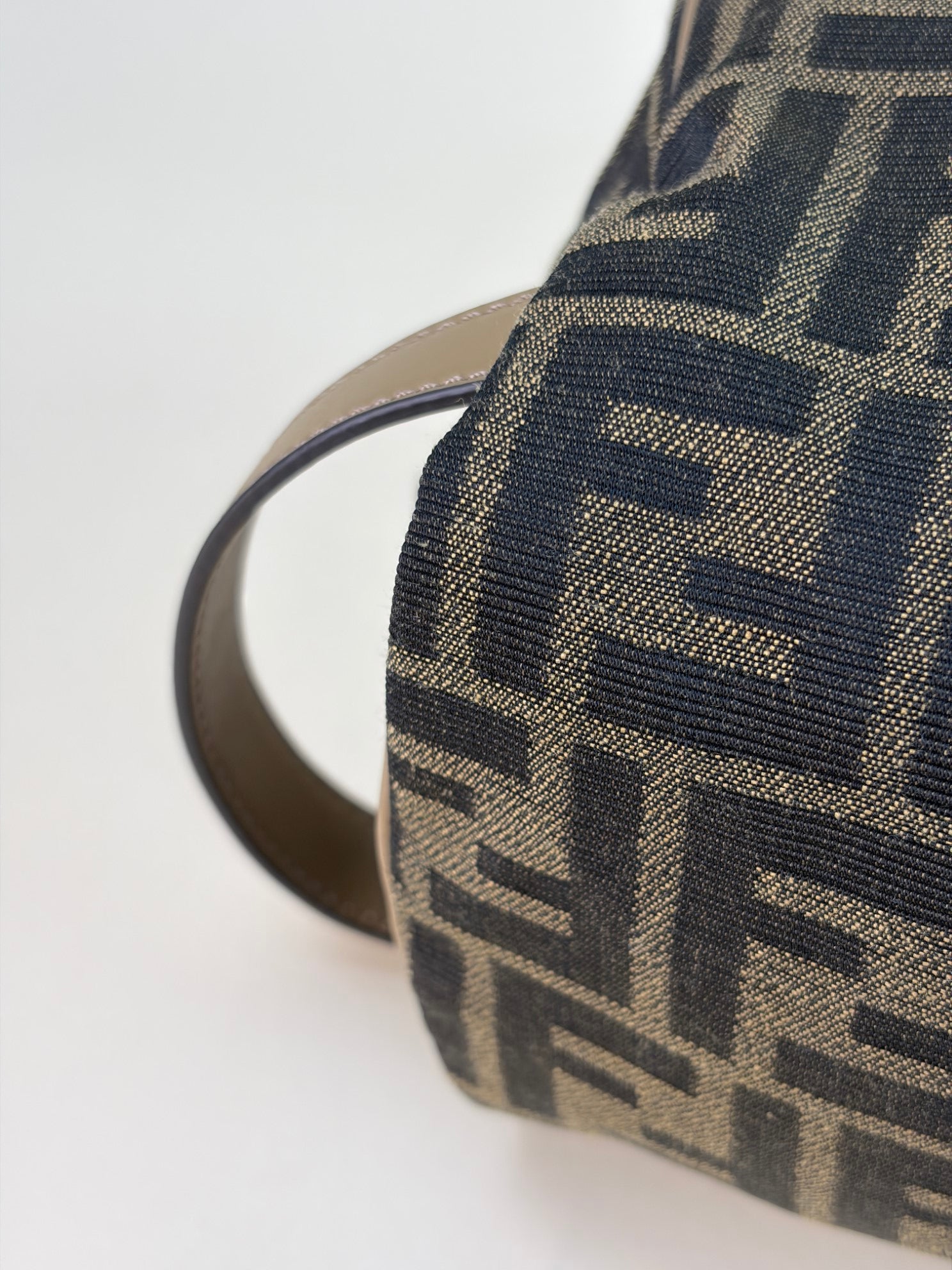 Fendi Bicolor FF Jacquard Fabric Toiletry Case