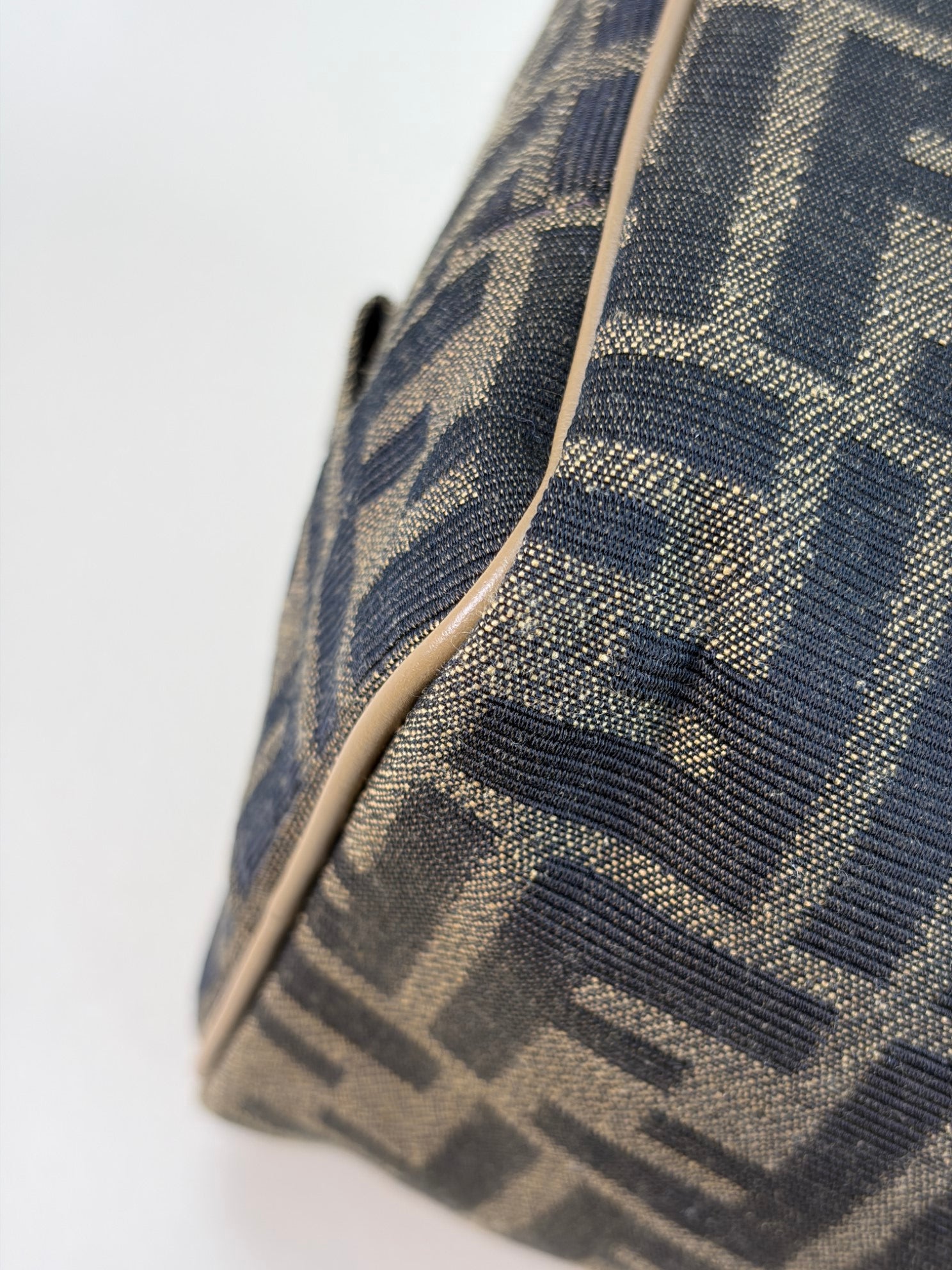 Fendi Bicolor FF Jacquard Fabric Toiletry Case