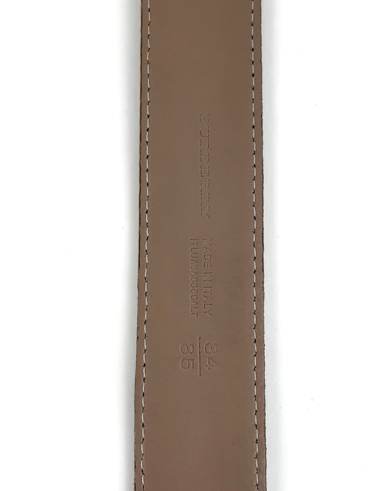 Burberry nova check /black patent leather buckle belt
