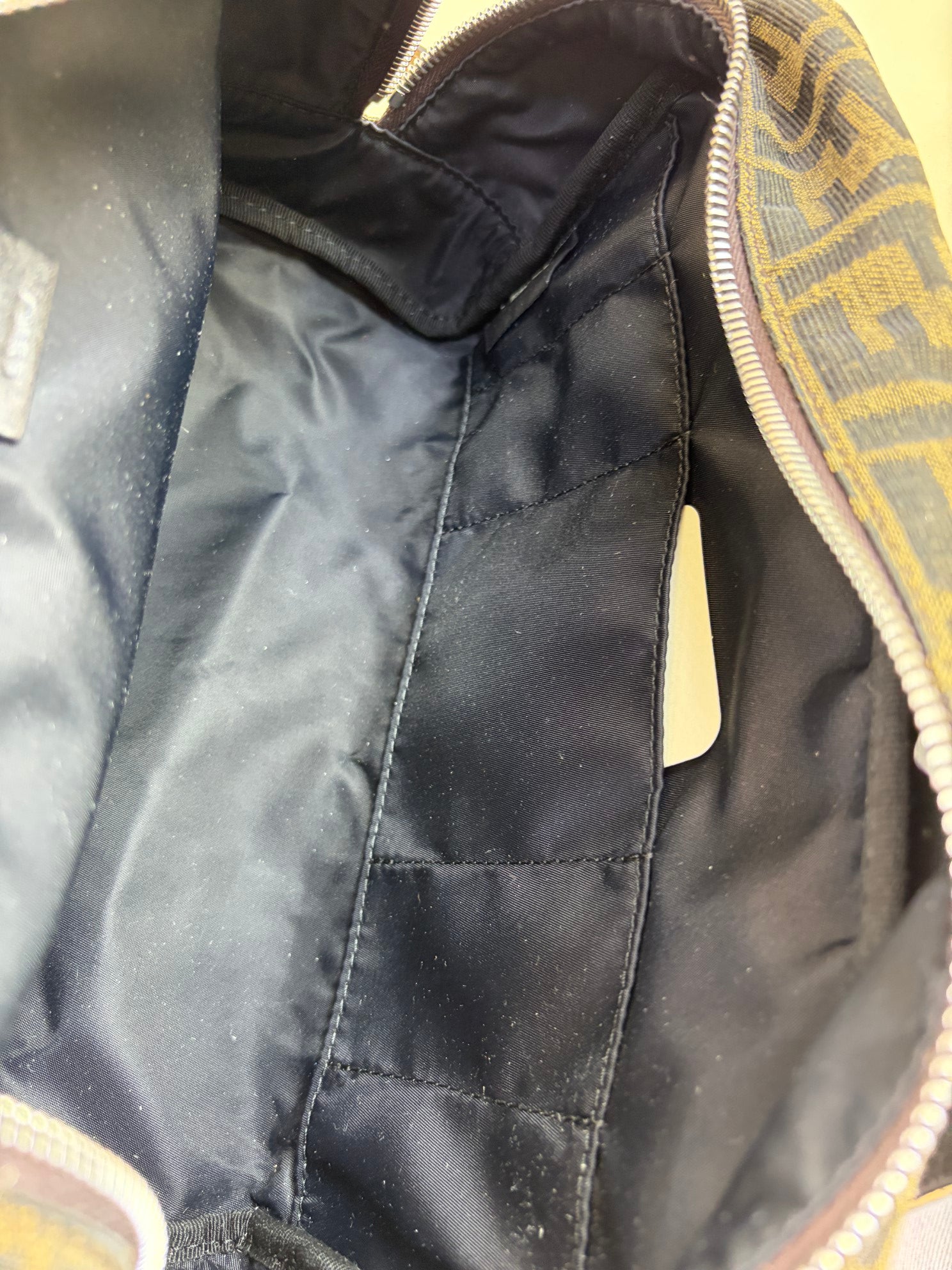 Fendi Bicolor FF Jacquard Fabric Toiletry Case