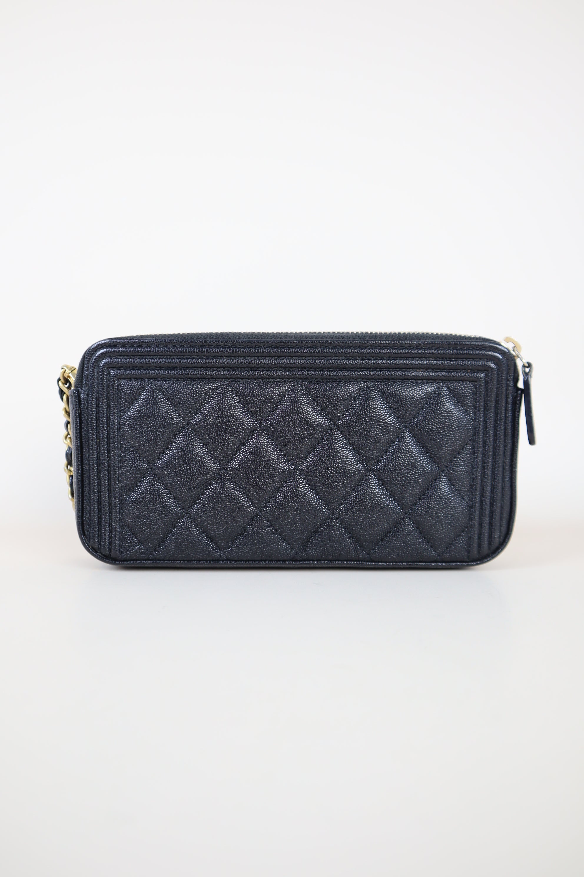 Chanel Black Clutch with Chain Boy