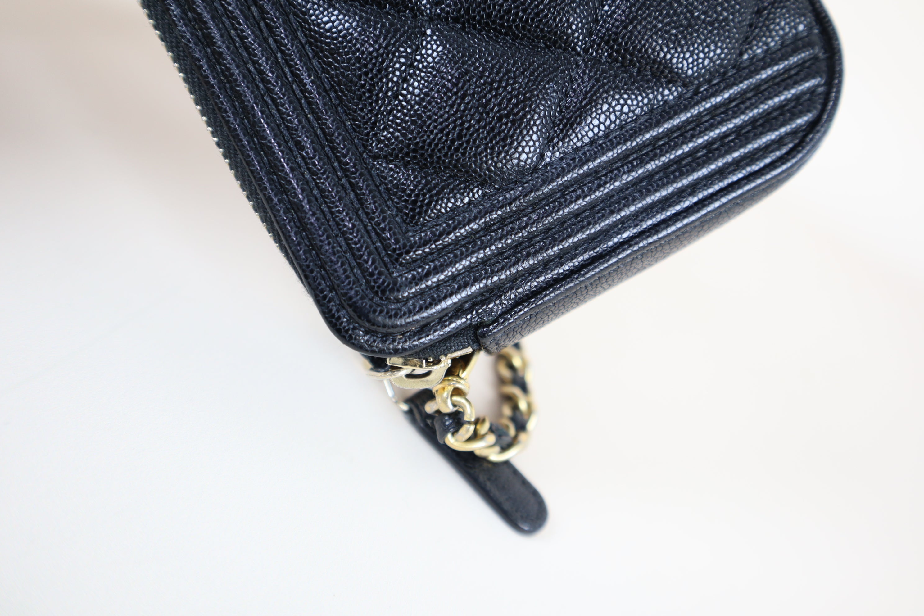 Chanel Black Clutch with Chain Boy