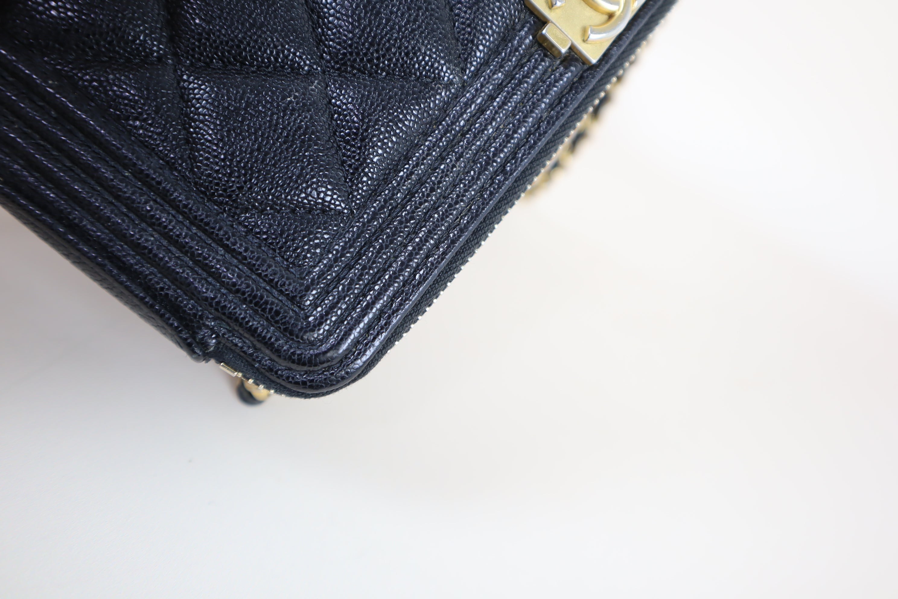 Chanel Black Clutch with Chain Boy