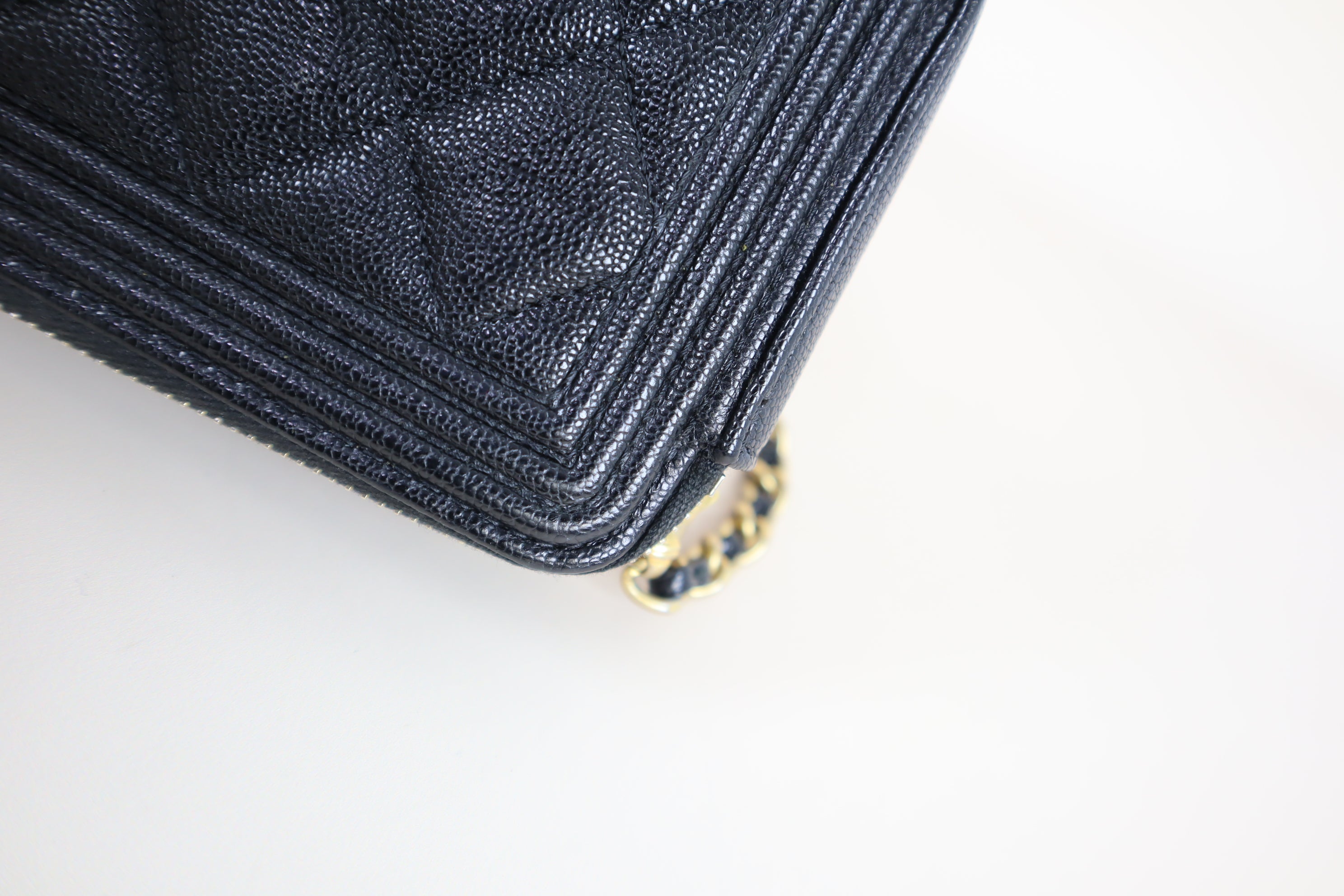 Chanel Black Clutch with Chain Boy