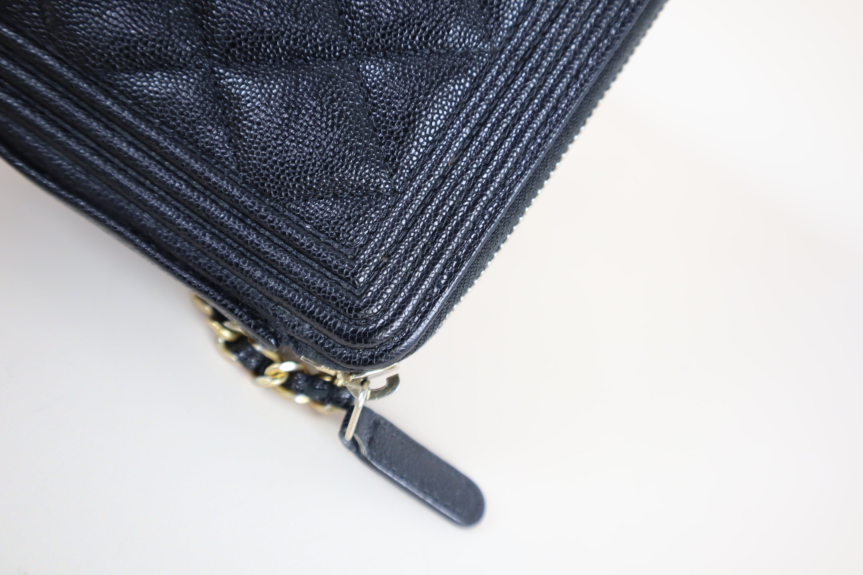 Chanel Black Clutch with Chain Boy