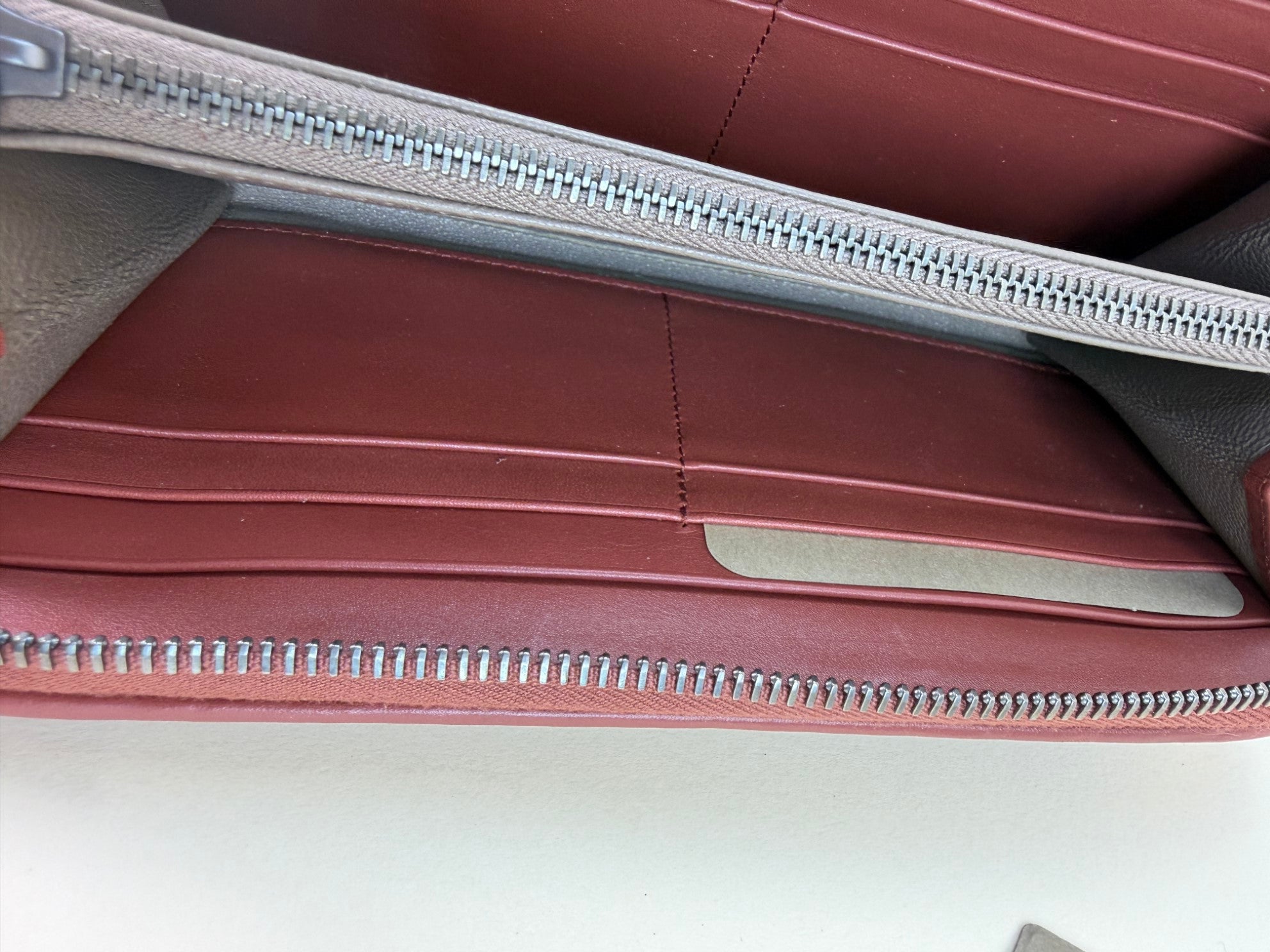 Bottega Veneta Brown Nappa Intrecciato Zip Around Wallet