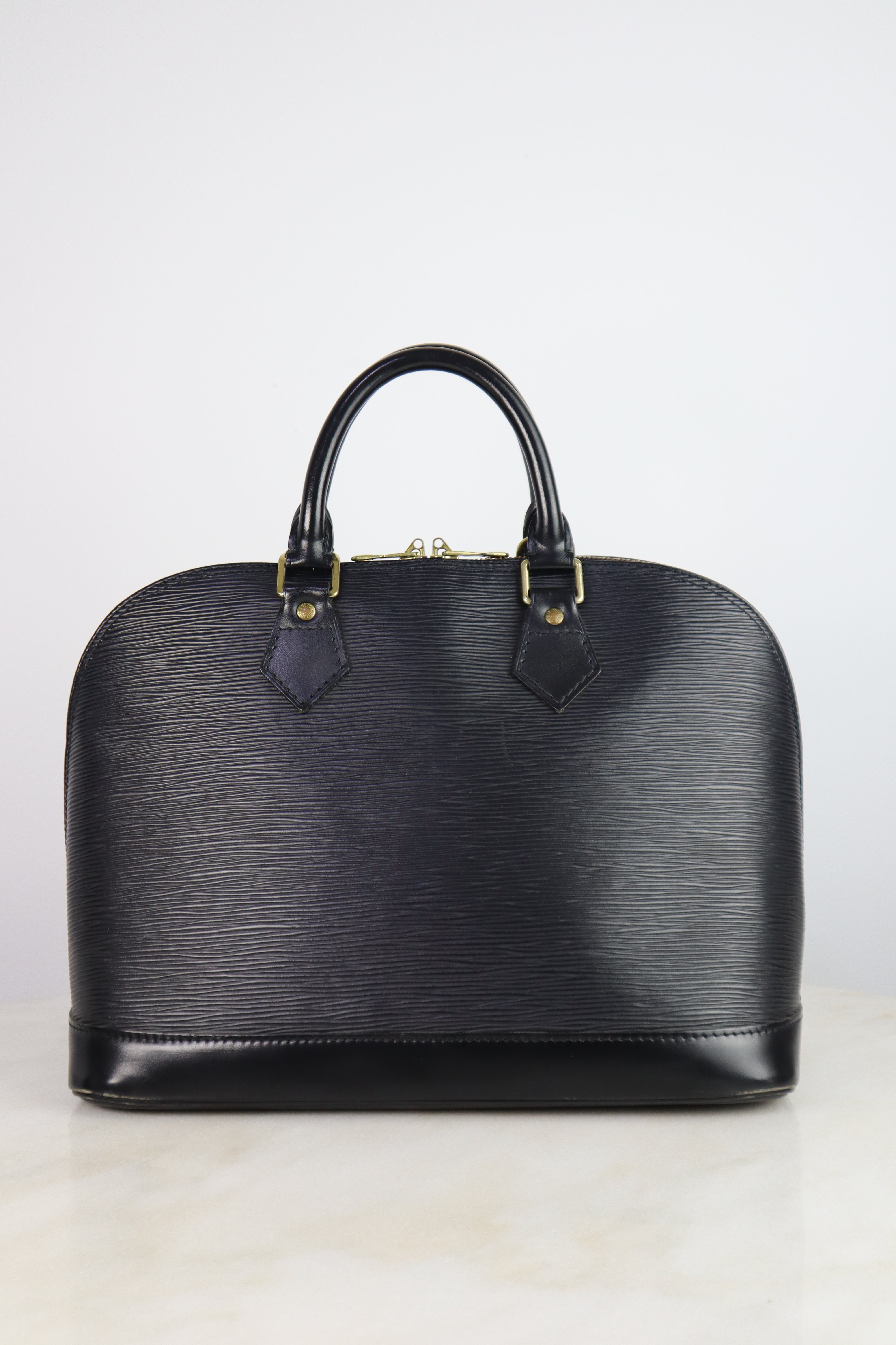 Louis Vuitton Black Alma PM Bag