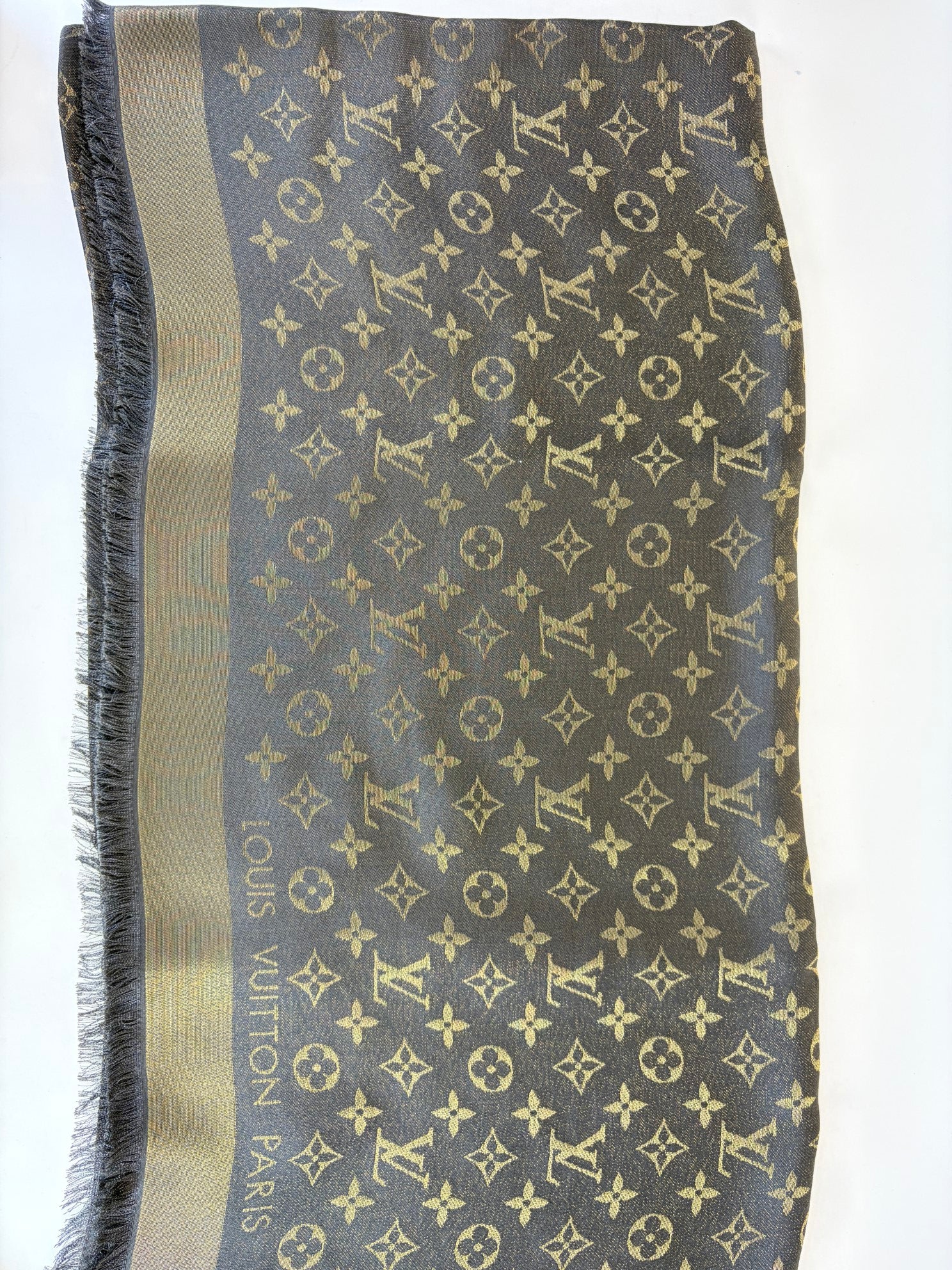 Louis Vuitton Brown Monogram Shine Shawl