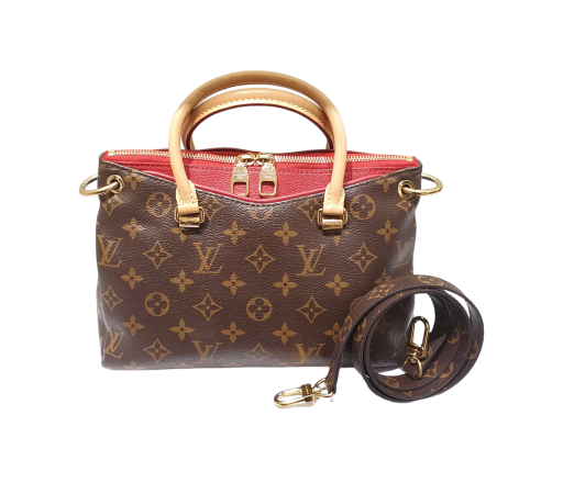 Louis Vuitton Monogram Red Pallas BB Tote Bag