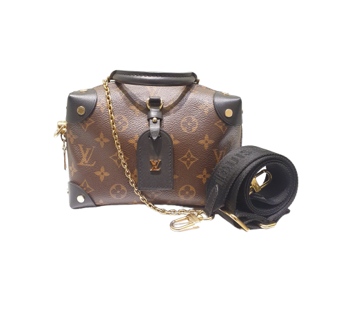 Louis Vuitton Monogram Black Petite Malle Souple Crossbody Bag