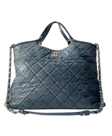 Chanel Blue CC Sea Hit Tote Iridescent Bag