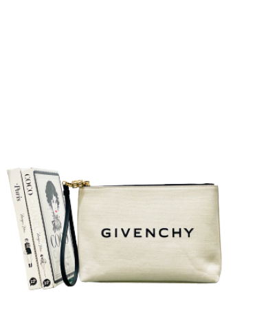 Givenchy White Printed Pouch